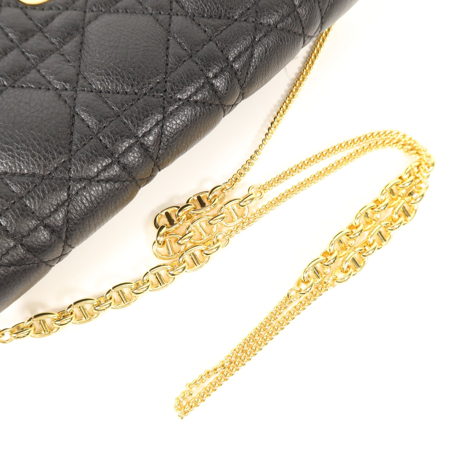 Dior 羊皮皮革Caro Pouch金扣肩背袋