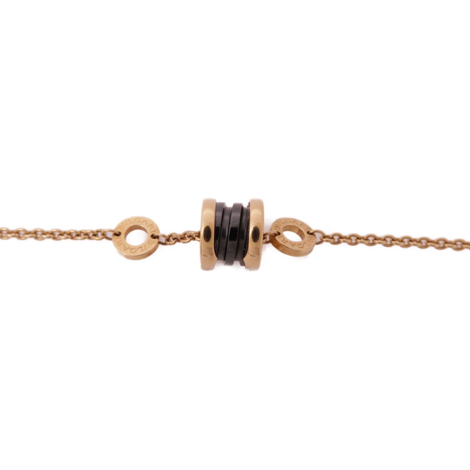 BVLGARI 18K玫瑰金/陶瓷B-zero1 Bracelet手鏈