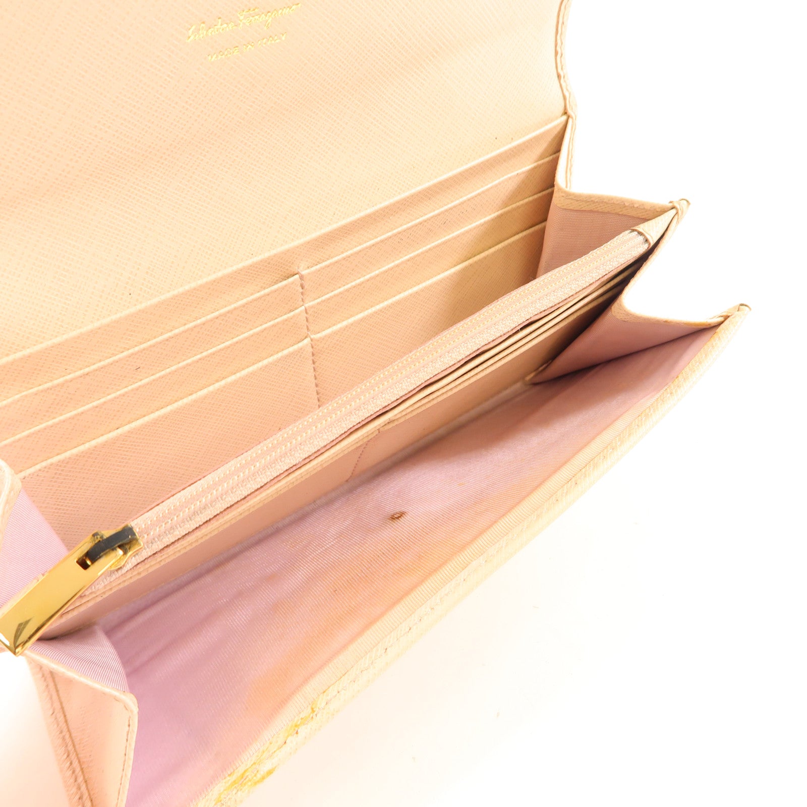 Salvatore Ferragamo 牛皮皮革Long Wallet金扣長錢包