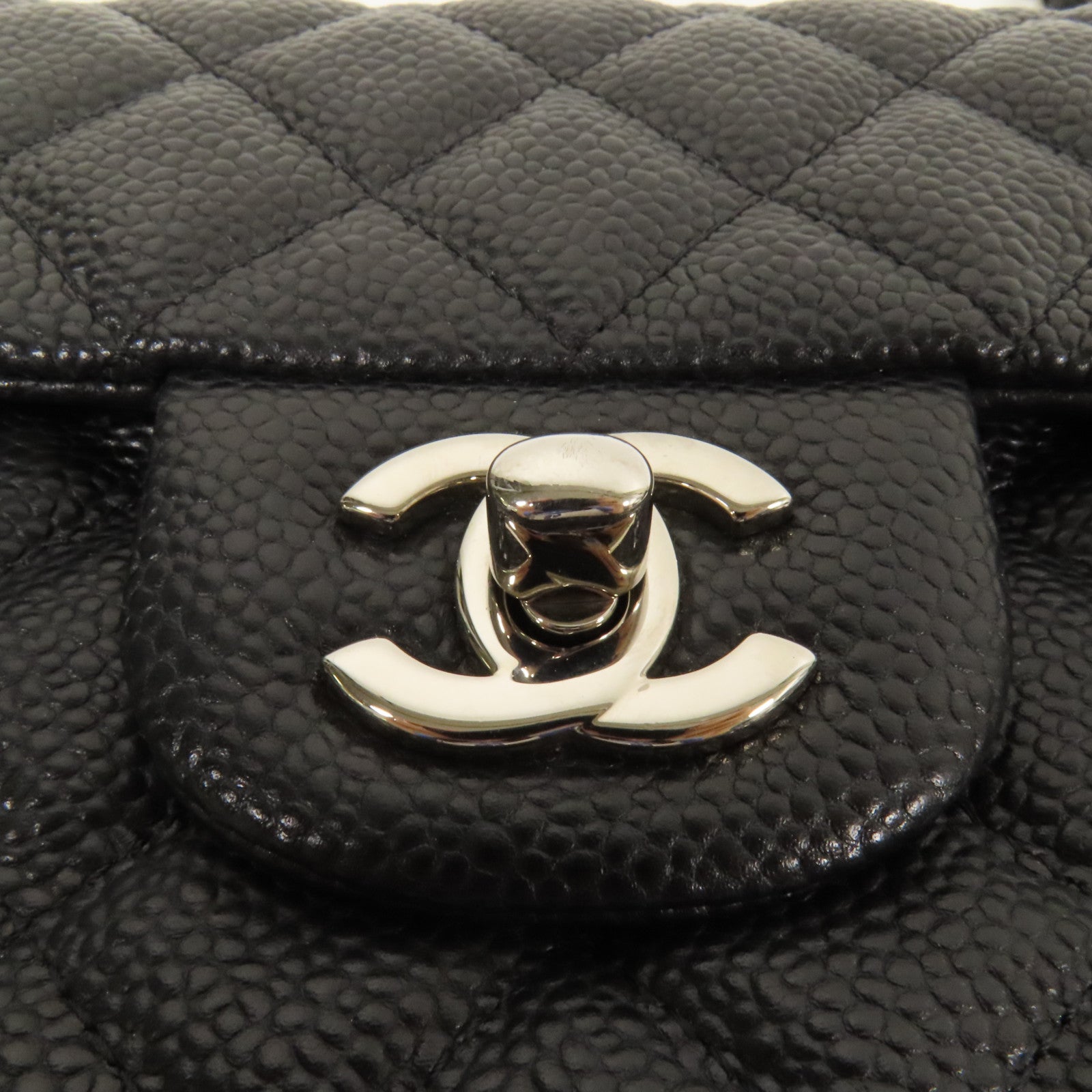 CHANEL 牛皮皮革Mini Classic 20銀扣鏈帶肩背袋
