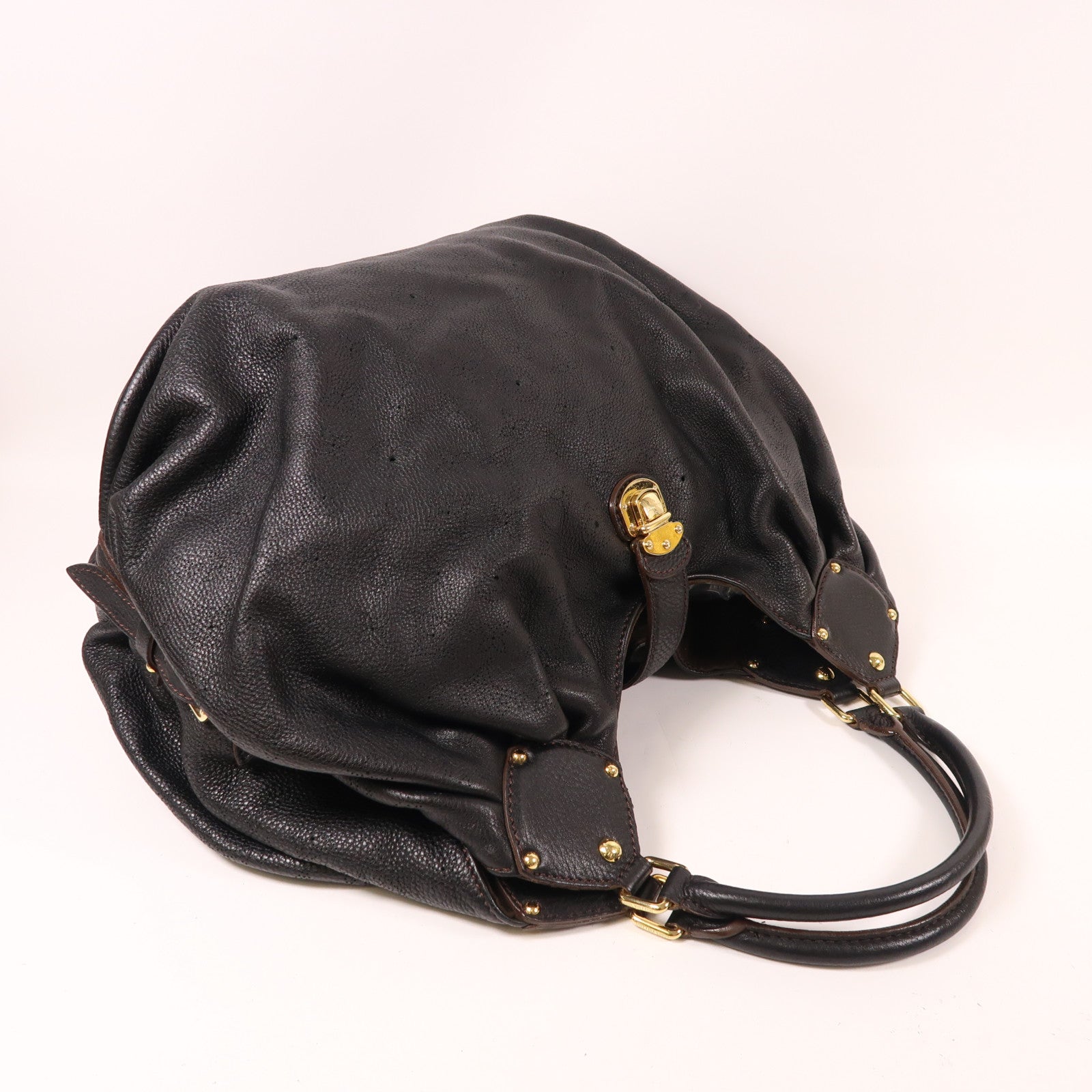 LOUIS VUITTON Monogram Mahina Mahina XL金扣肩背袋