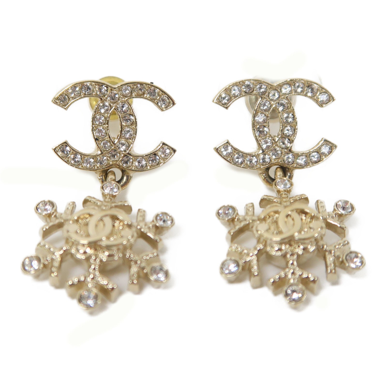CHANEL 金屬Earrings耳環金色