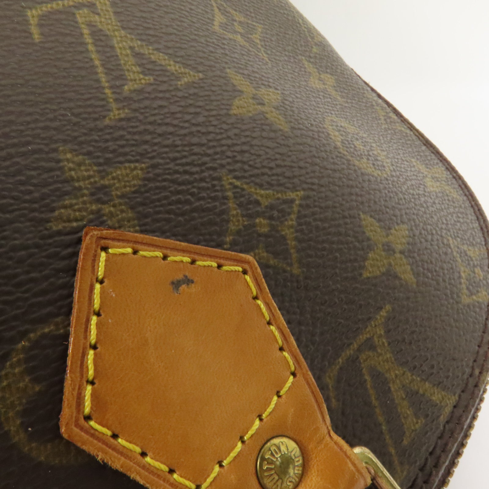 LOUIS VUITTON Monogram Alma金扣手挽袋棕色