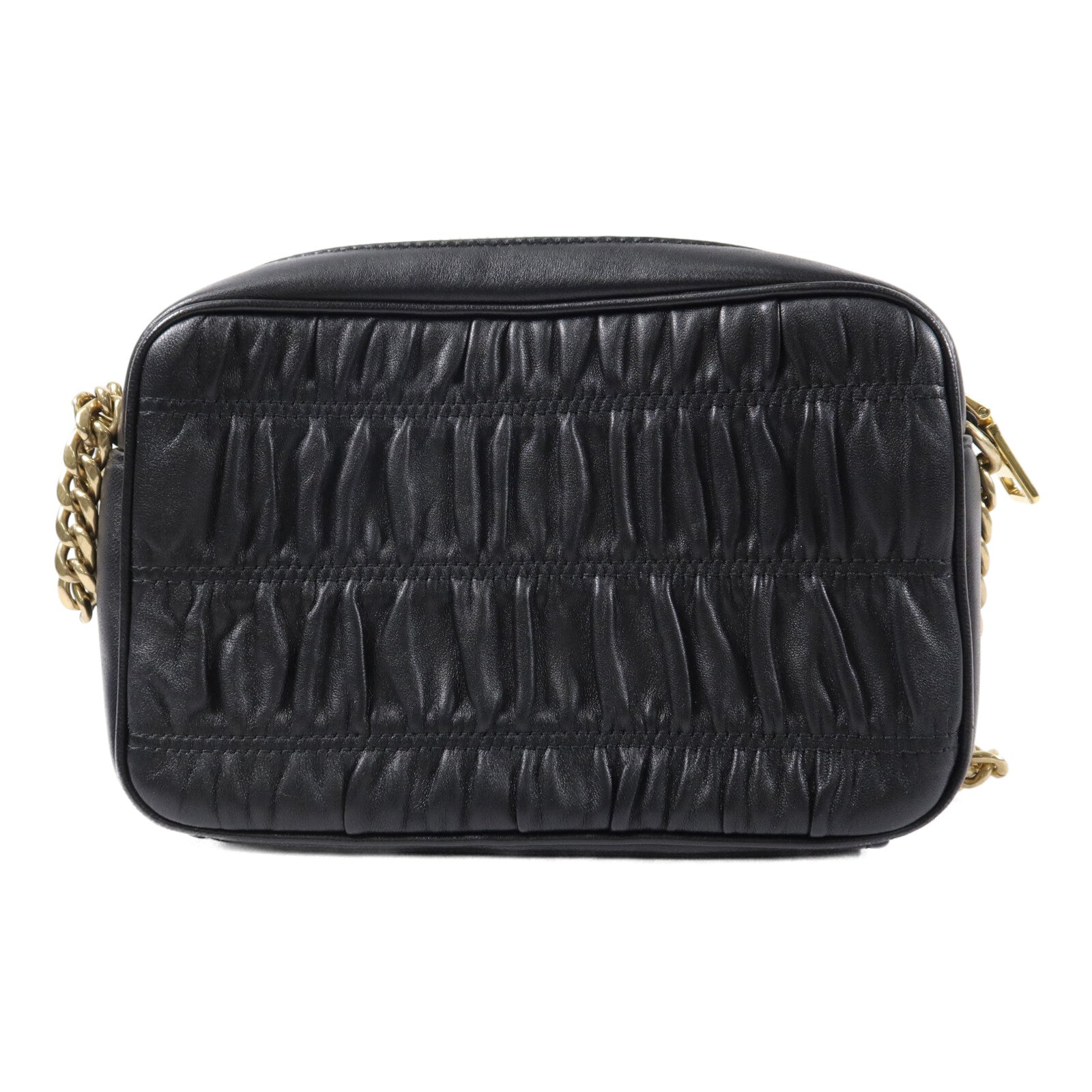 PRADA 牛皮皮革Shoulder Bag鏈帶肩背袋