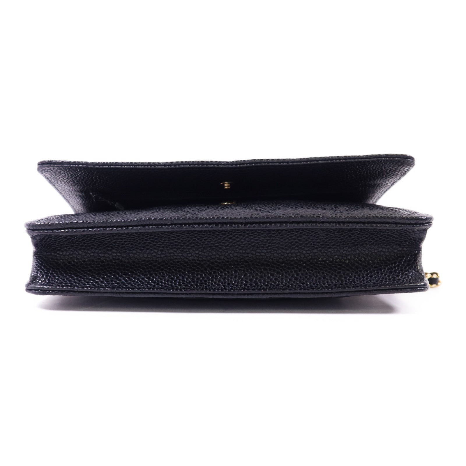 CHANEL 牛皮皮革Wallet On Chain金扣鏈帶肩背袋