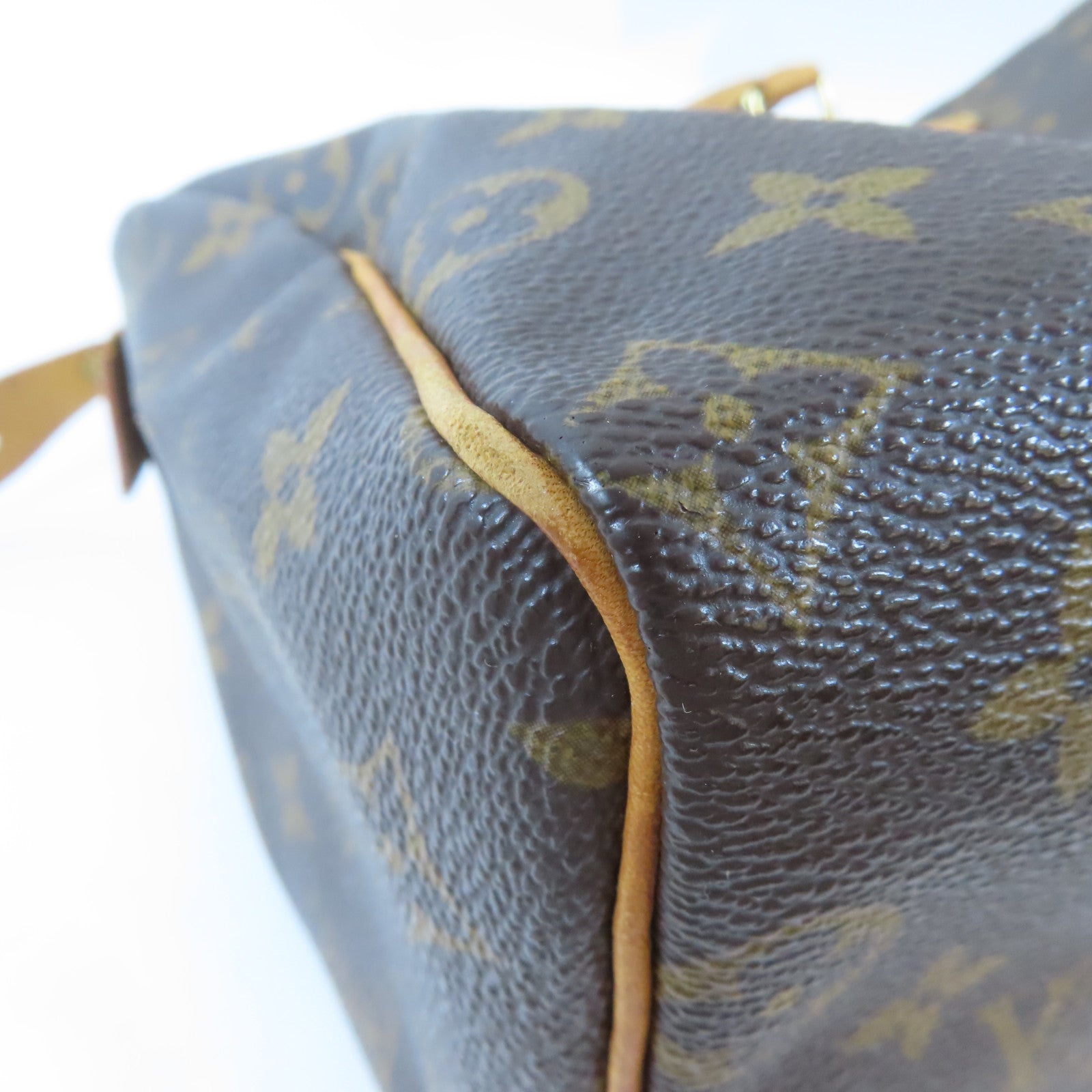 LOUIS VUITTON Monogram Speedy 25金扣手挽袋啡色