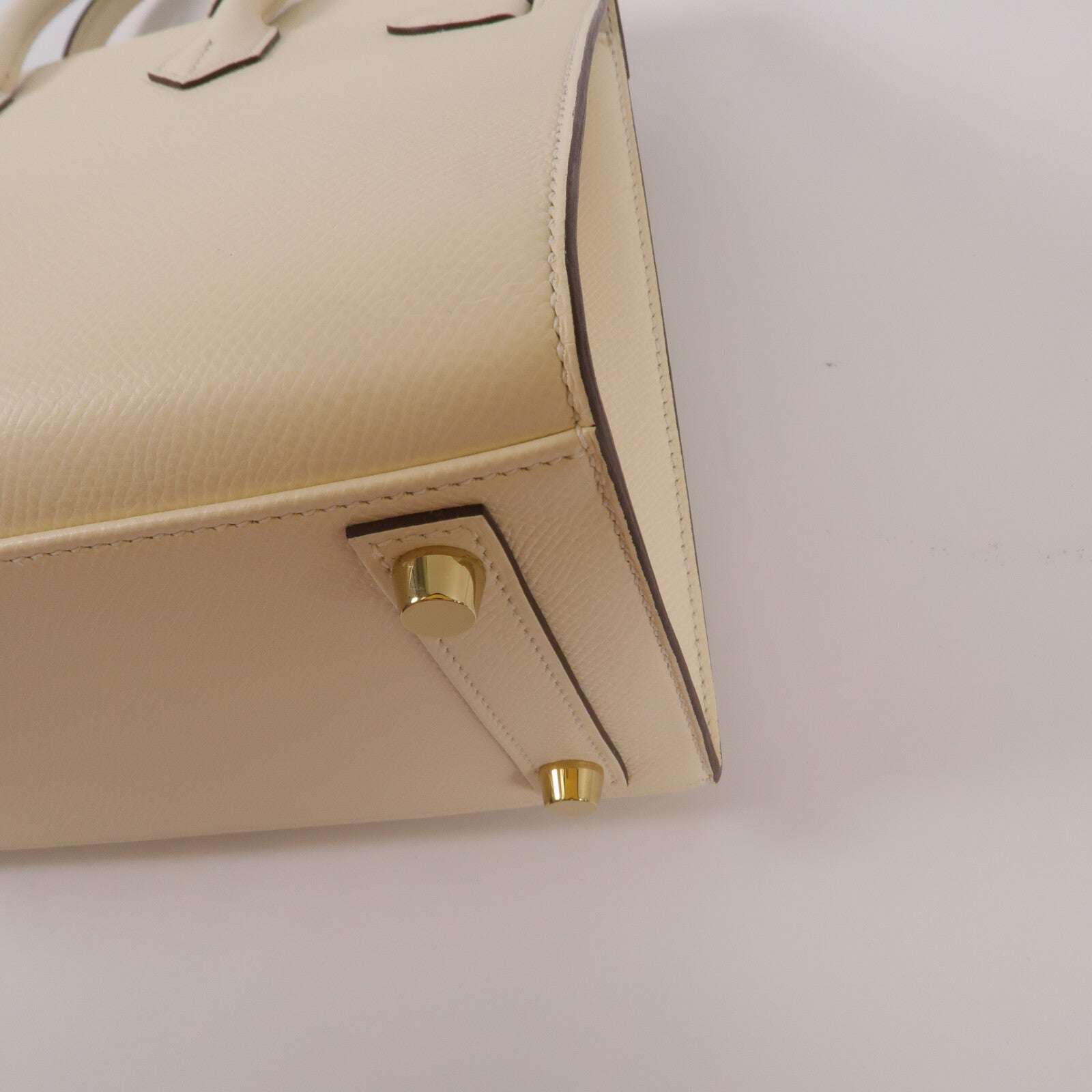 HERMES Epsom皮革Birkin 25手挽袋Nata