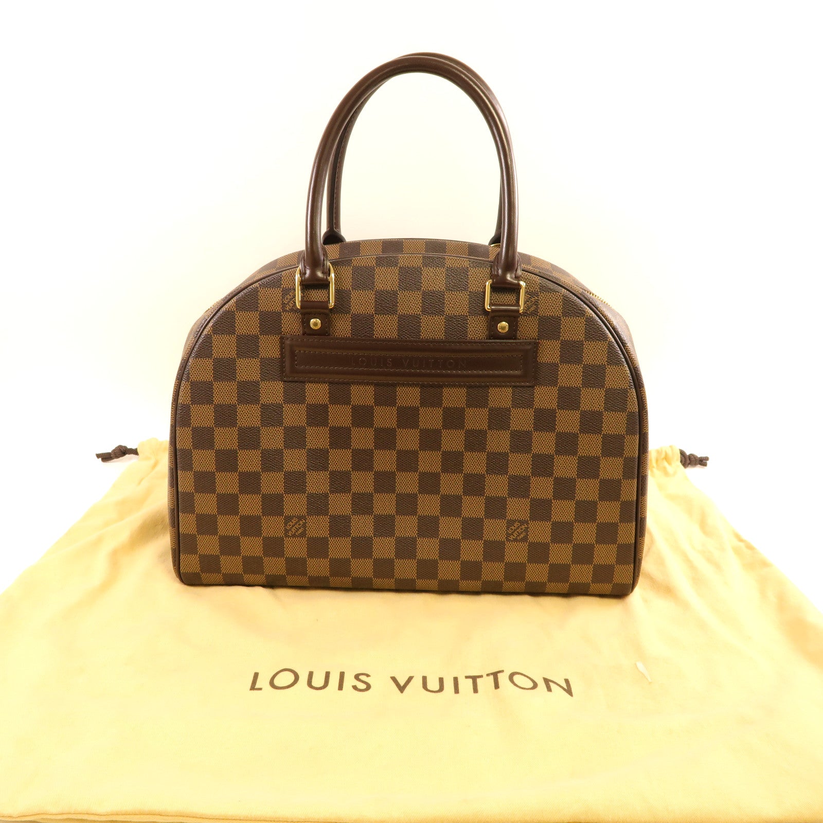 LOUIS VUITTON **【激減優惠】Damier Ebene Nolita 24金扣手挽袋啡色