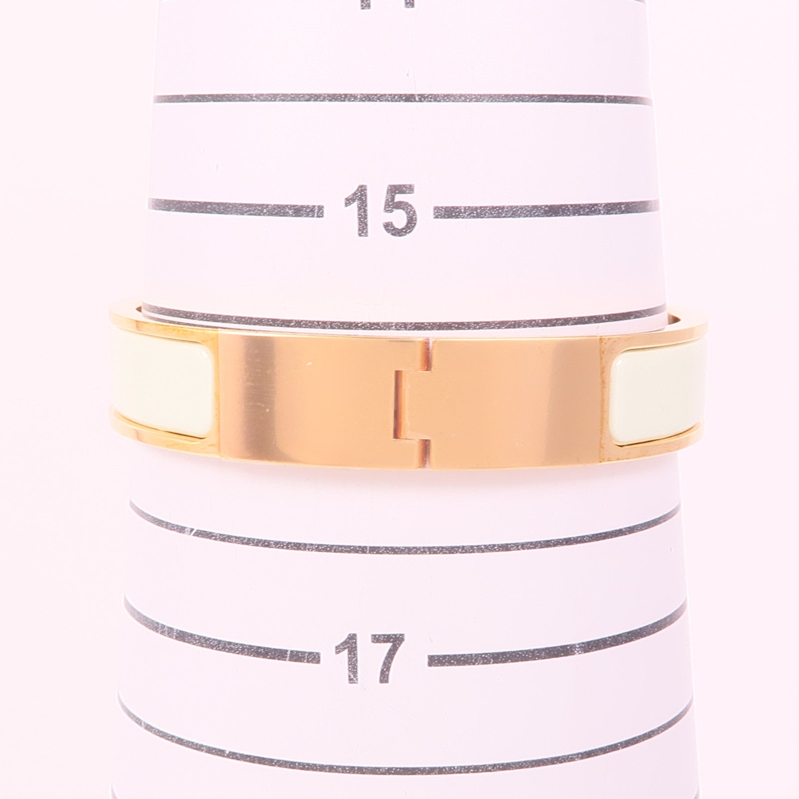 HERMES 琺瑯/金屬Clic H Bracelet手鐲Vert Criquet