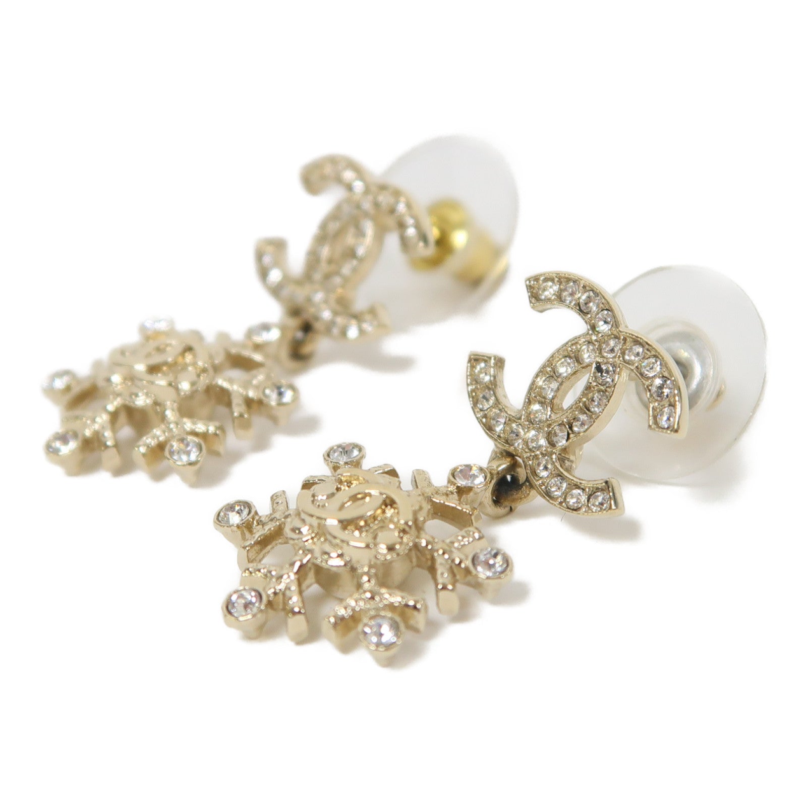 CHANEL 金屬Earrings耳環金色