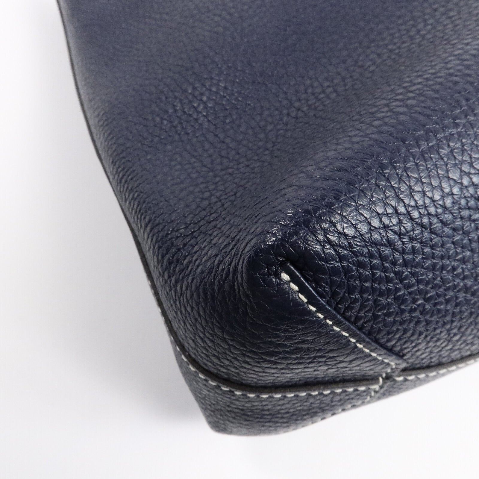HERMES Clemence皮革Double Sens 28肩背袋/手挽袋Blue Nyui/Azalee