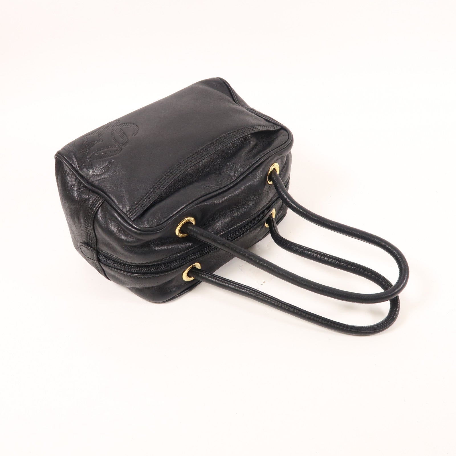 LOEWE 羊皮皮革Hand Bag金扣手挽袋