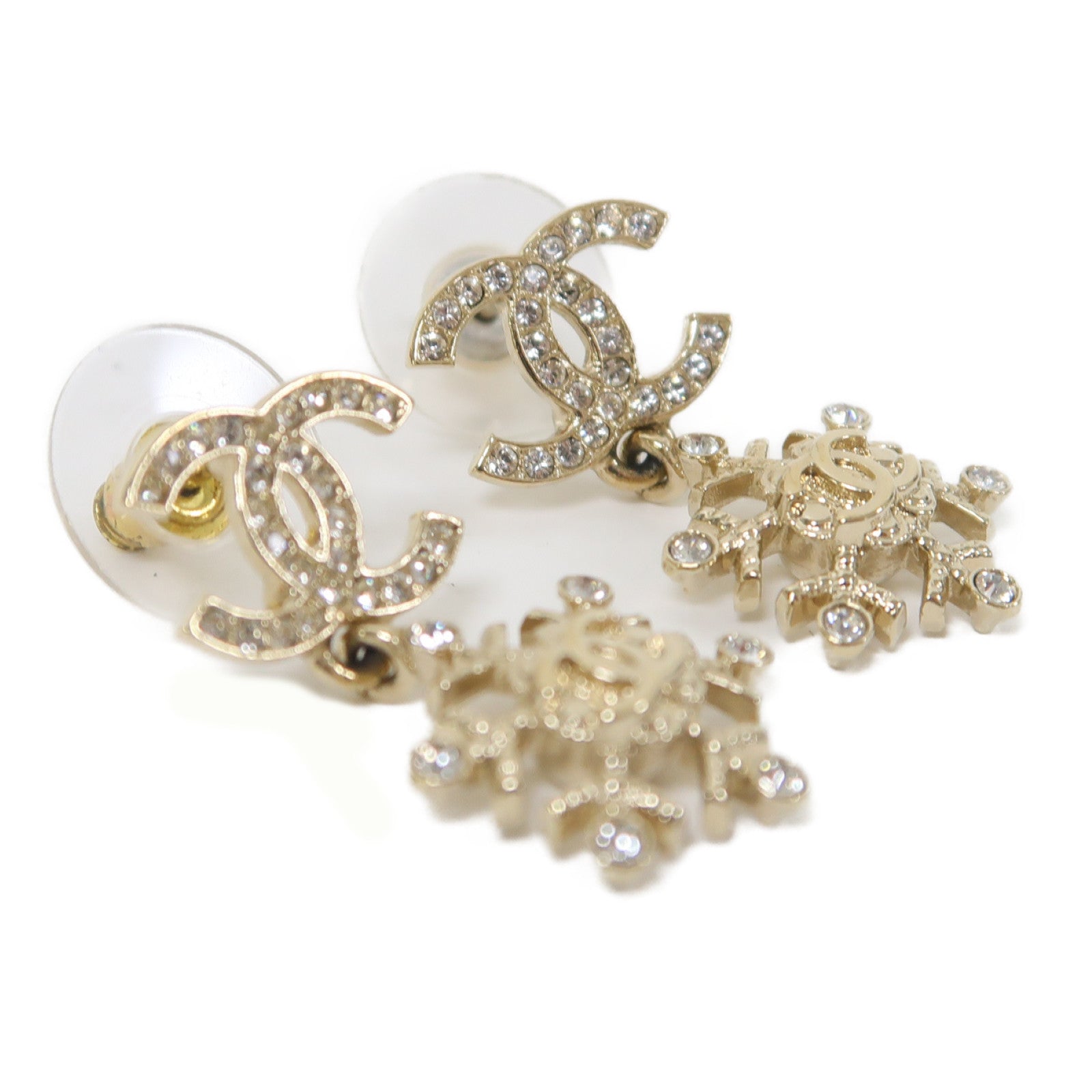 CHANEL 金屬Earrings耳環金色