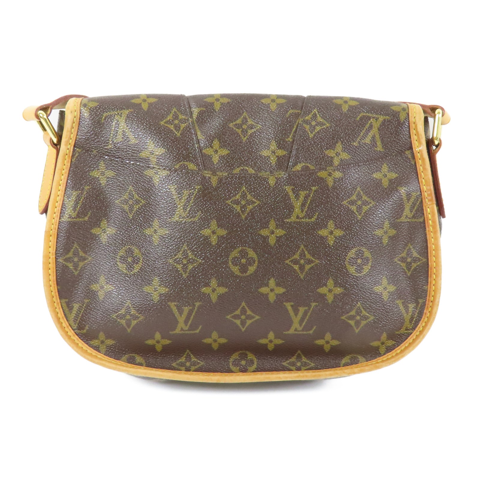 LOUIS VUITTON Monogram Menilmontant金扣肩背袋棕色