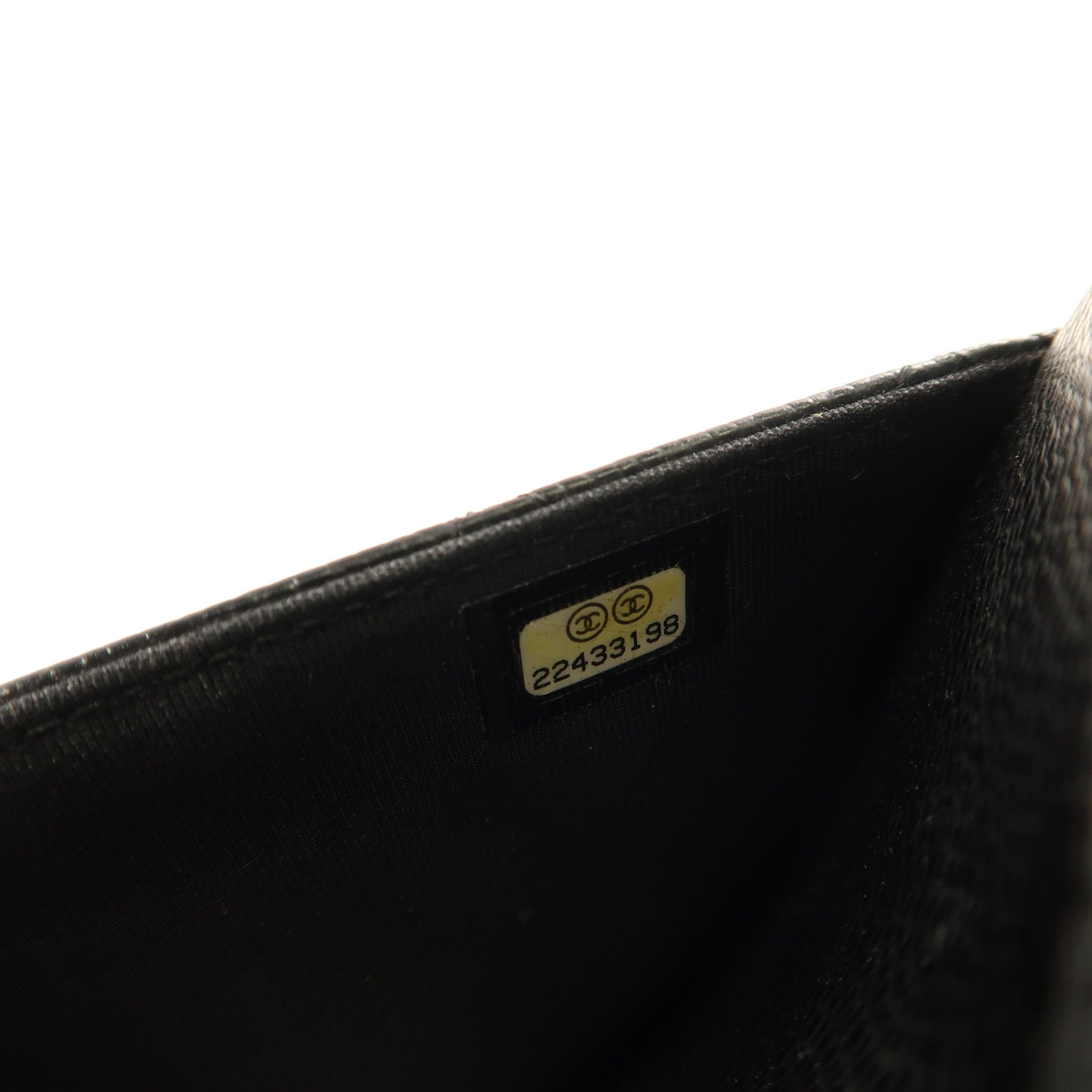 CHANEL 牛皮皮革Wallet On Chain金扣鏈帶肩背袋黑色
