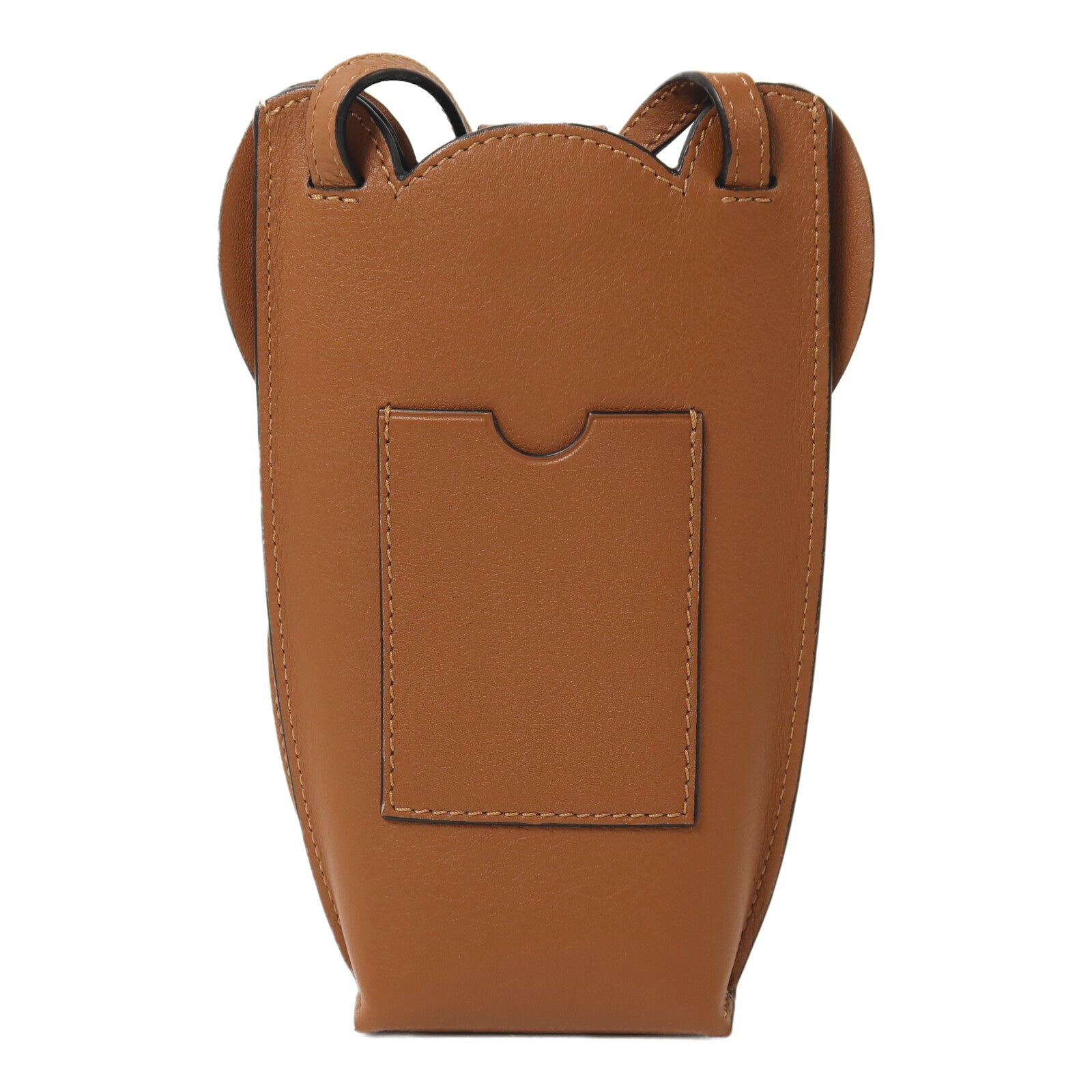 LOEWE 牛皮皮革Shoulder Bag銀扣肩背袋