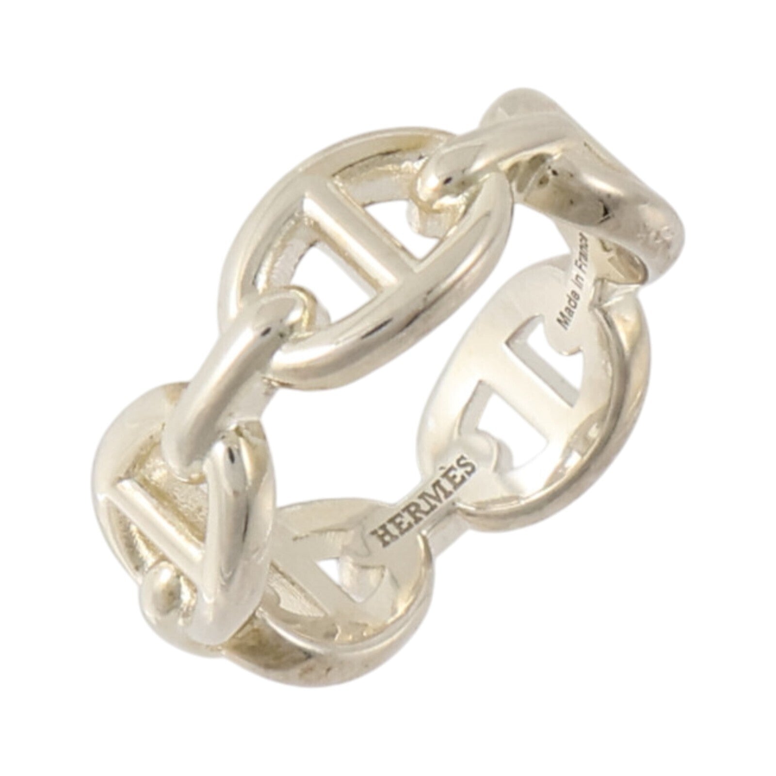 HERMES 925純銀Chaine d'Ancre Enchainee Ring戒指