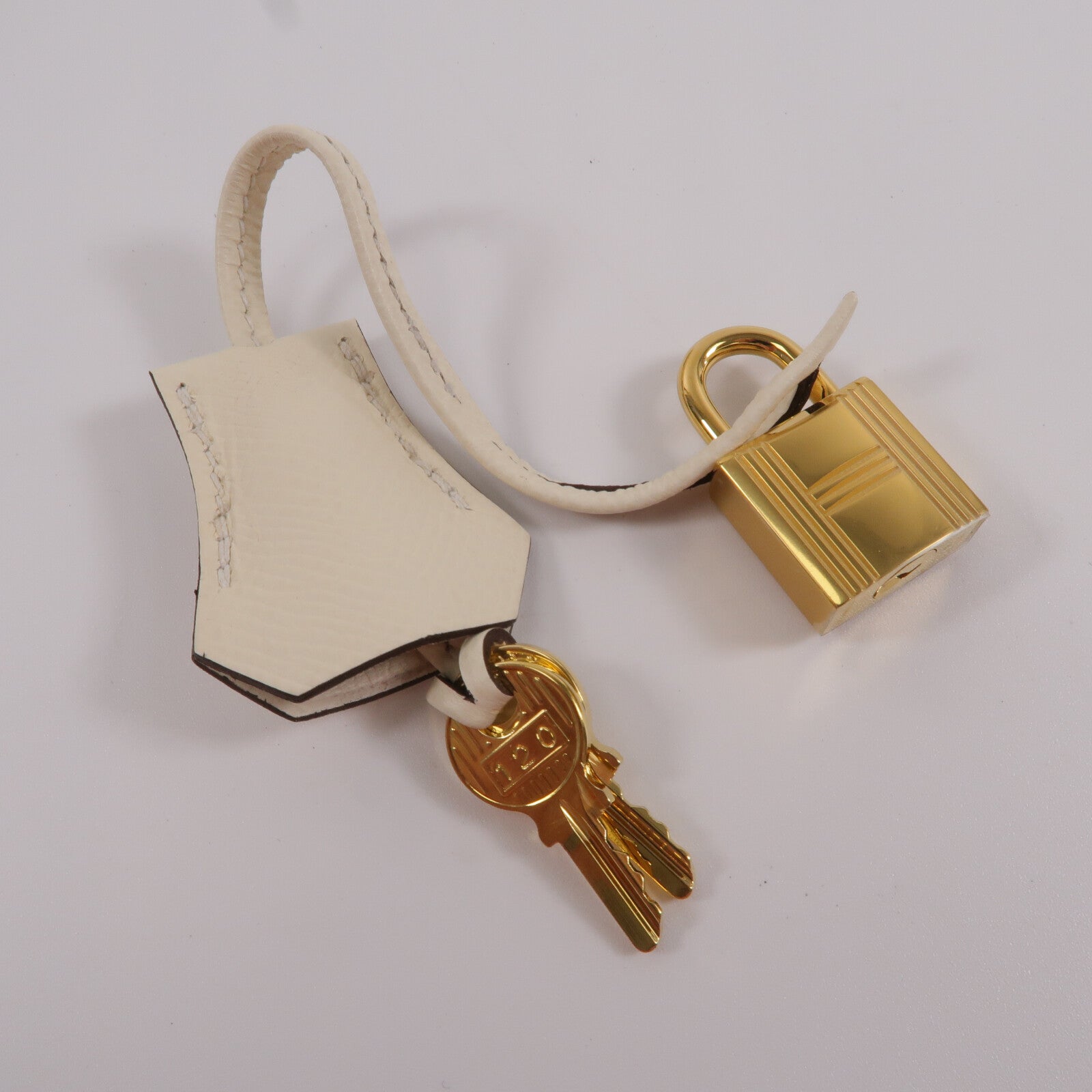 HERMES Epsom皮革Birkin 25手挽袋Nata