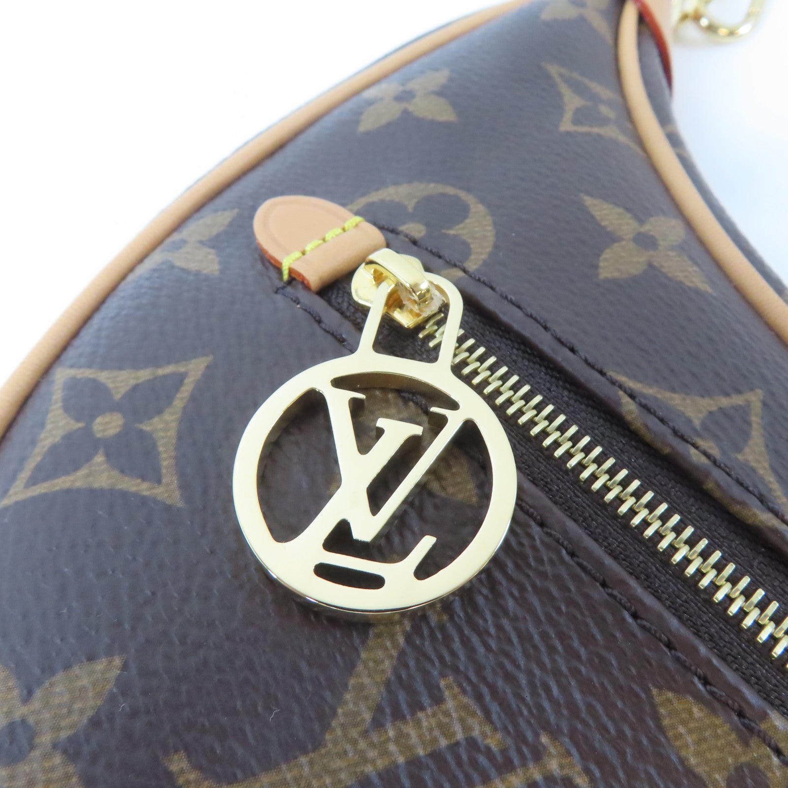 LOUIS VUITTON Monogram Loop Bag金扣肩背袋啡色