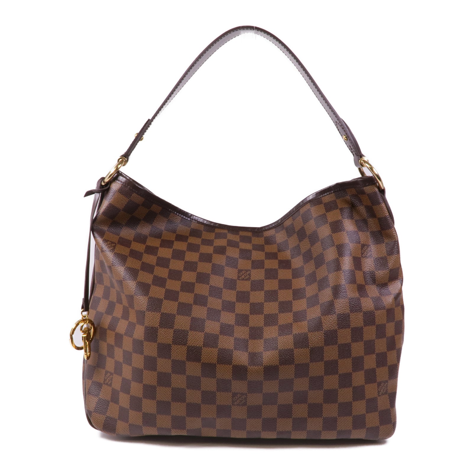 LOUIS VUITTON Damier Delightful MM金扣肩背袋
