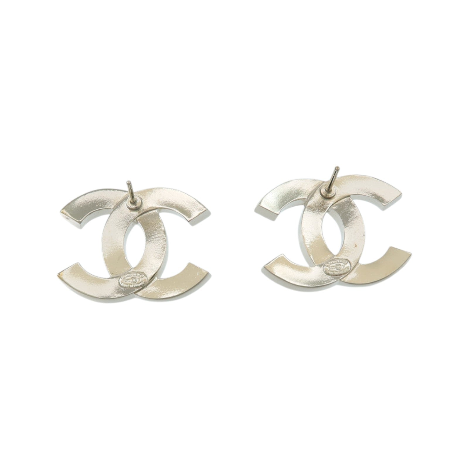 CHANEL 金屬Classic CC Stud Earrings耳環