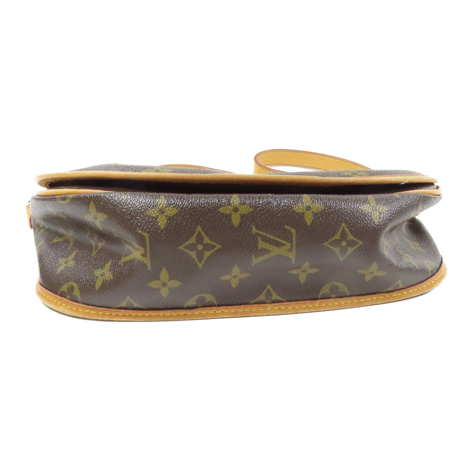 LOUIS VUITTON Monogram Menilmontant金扣肩背袋棕色