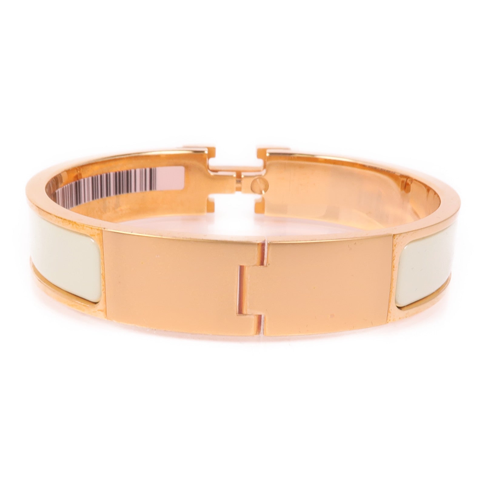 HERMES 琺瑯/金屬Clic H Bracelet手鐲Vert Criquet