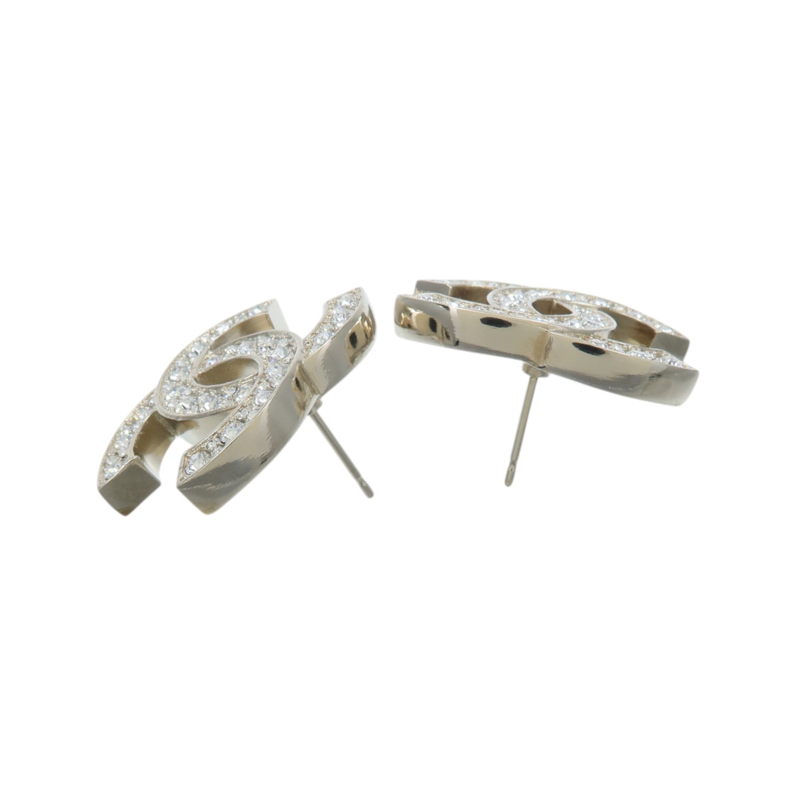 CHANEL 金屬Classic CC Stud Earrings耳環