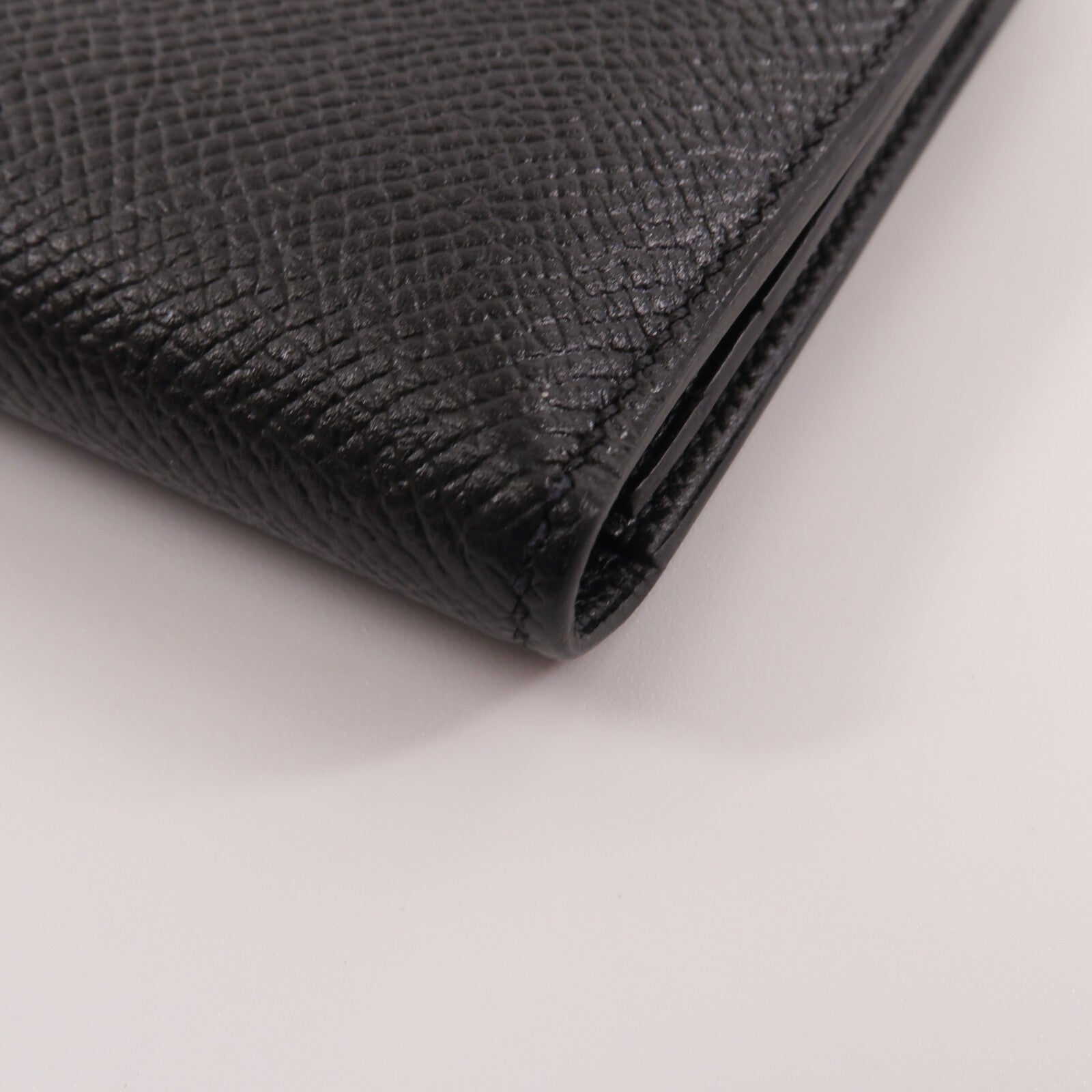 HERMES Epsom皮革Zipper long Wallet長錢包Noir