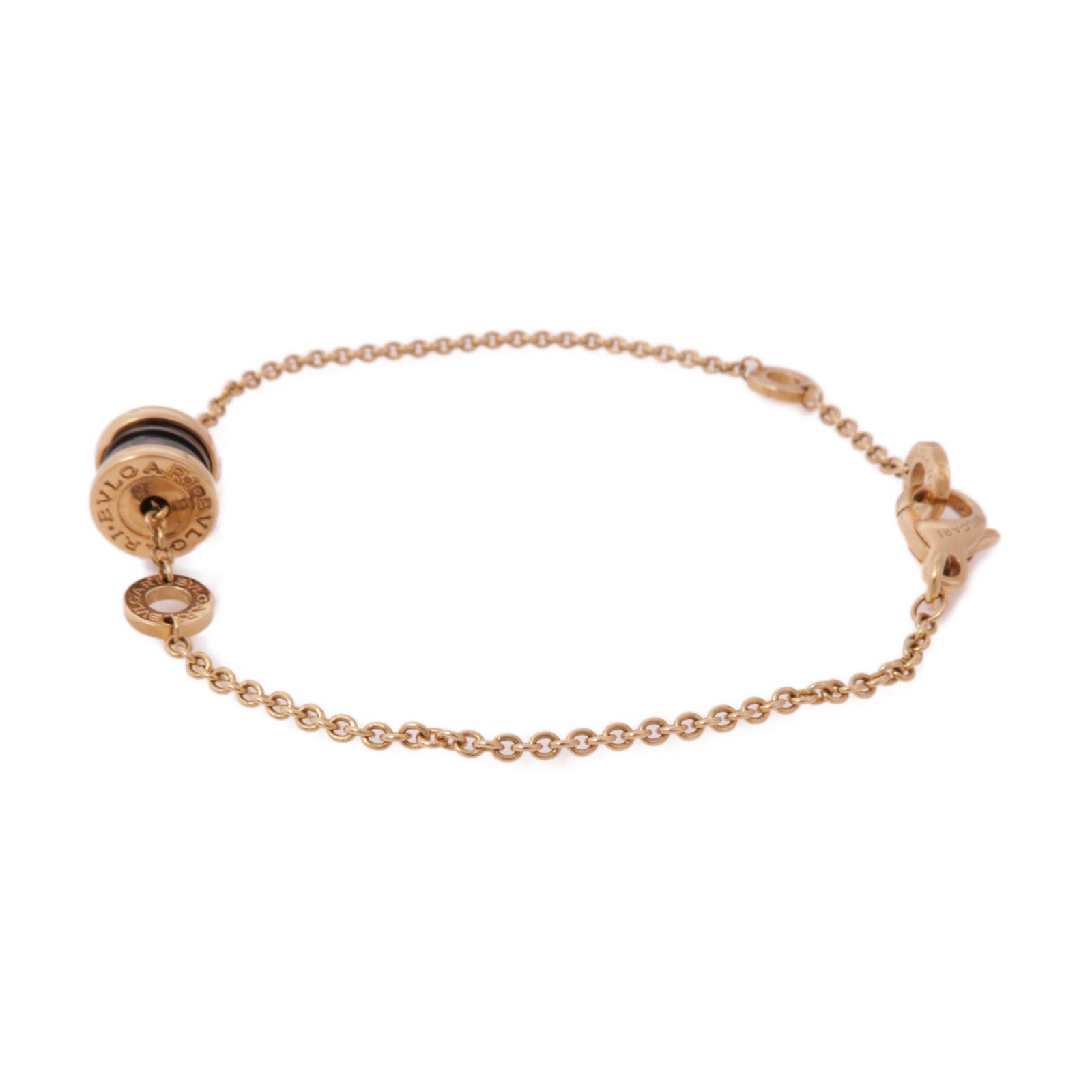 BVLGARI 18K玫瑰金/陶瓷B-zero1 Bracelet手鏈