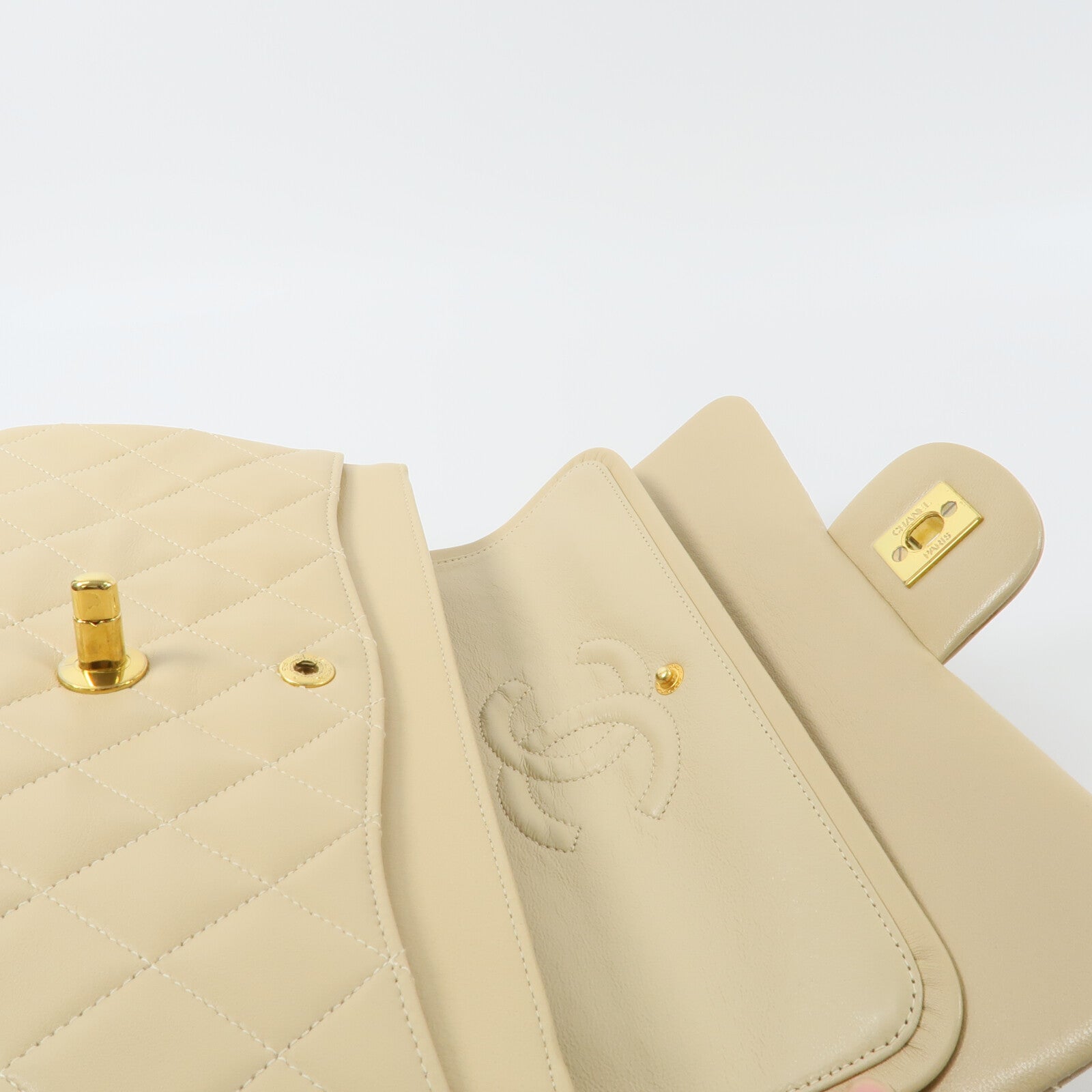 CHANEL 羊皮皮革Vintage Classic 23鏈帶肩背袋
