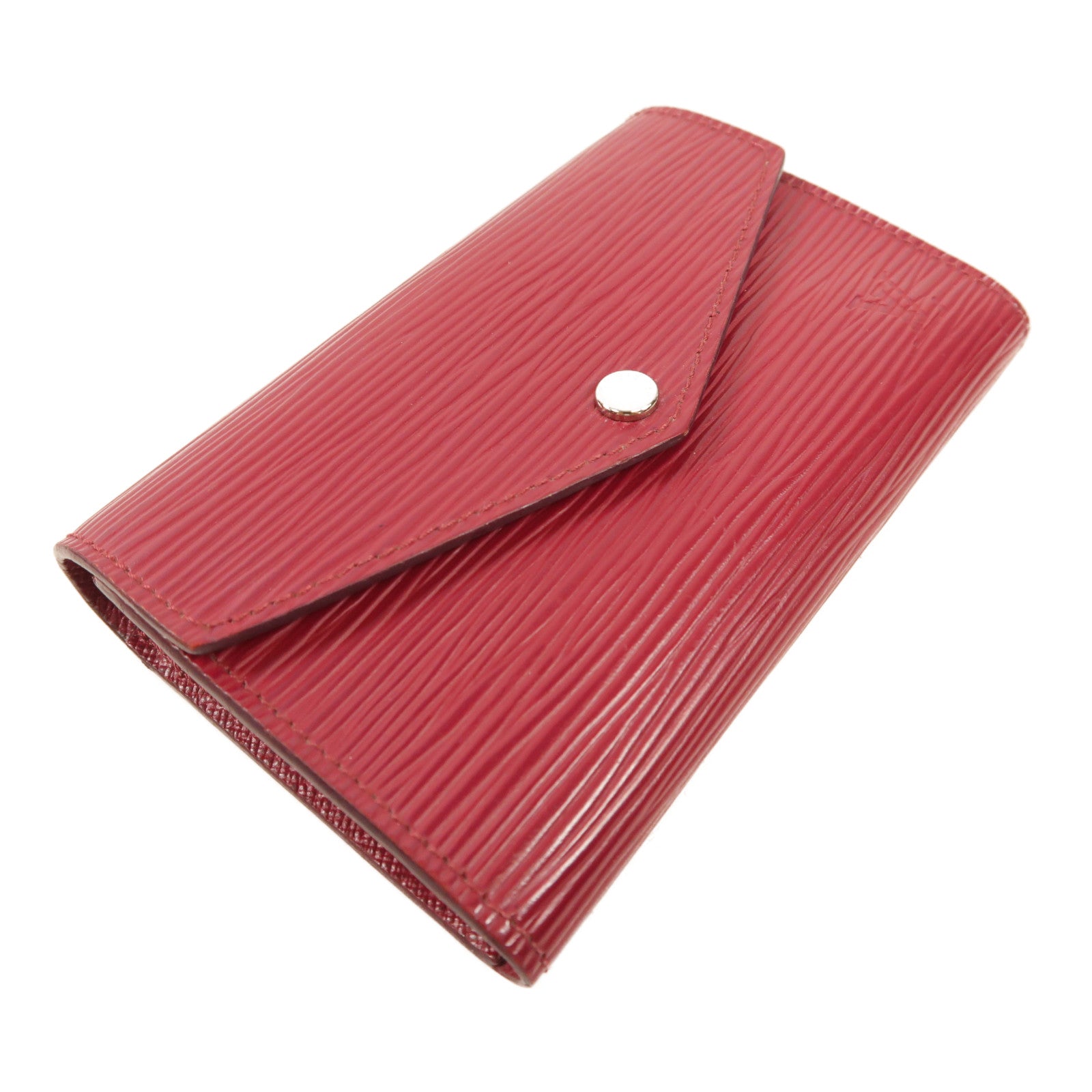 LOUIS VUITTON Epi Key Pouch銀扣鎖匙包