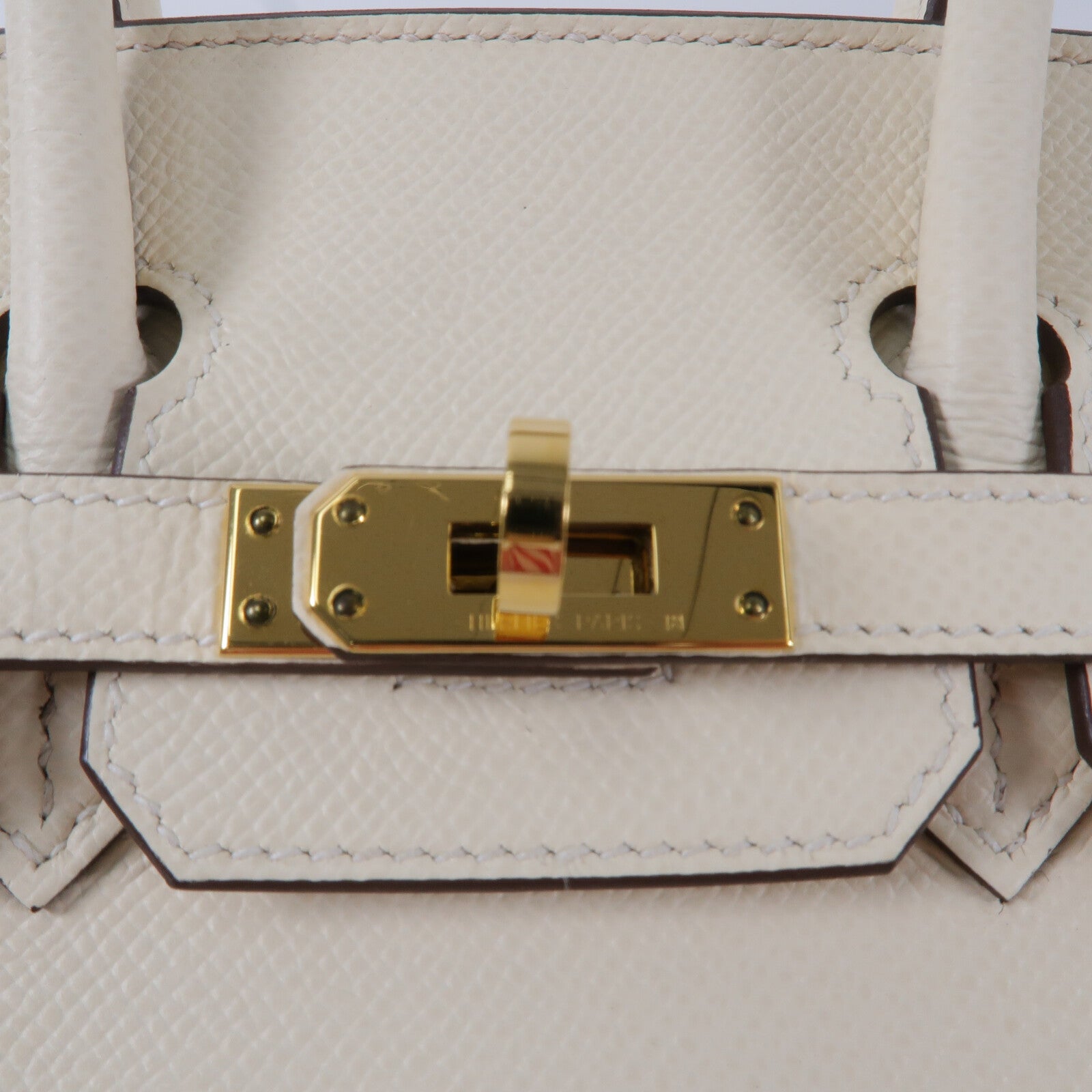HERMES Epsom皮革Birkin 25手挽袋Nata