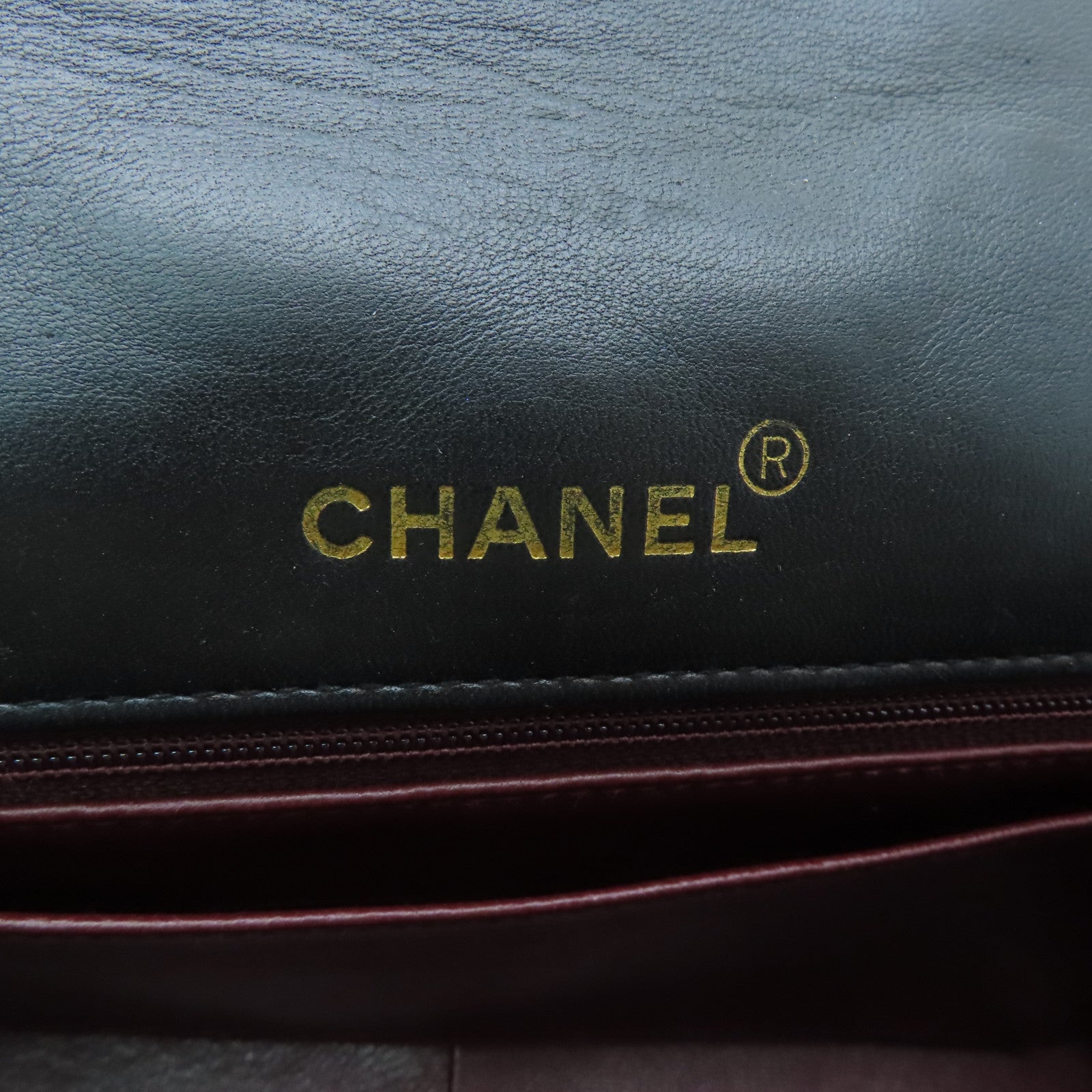 CHANEL rhombic sheepskin leather Chain Shoulder gold buckle chain shoulder bag black