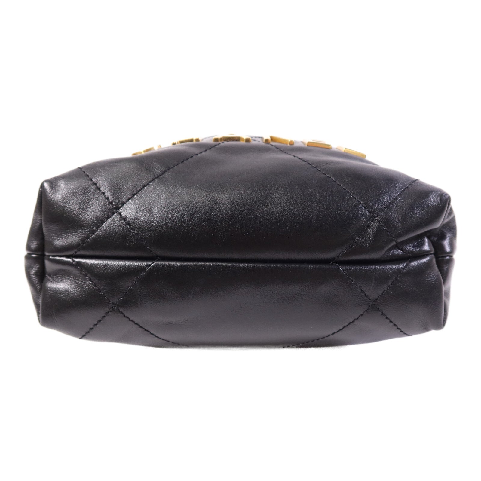 CHANEL 羊皮皮革Chanel Mini 22金扣鏈帶肩背袋