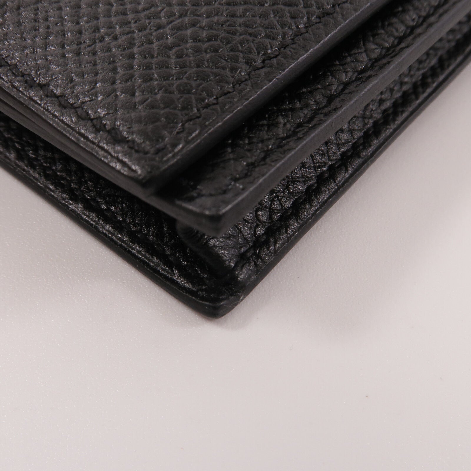 HERMES Epsom皮革Zipper long Wallet長錢包Noir