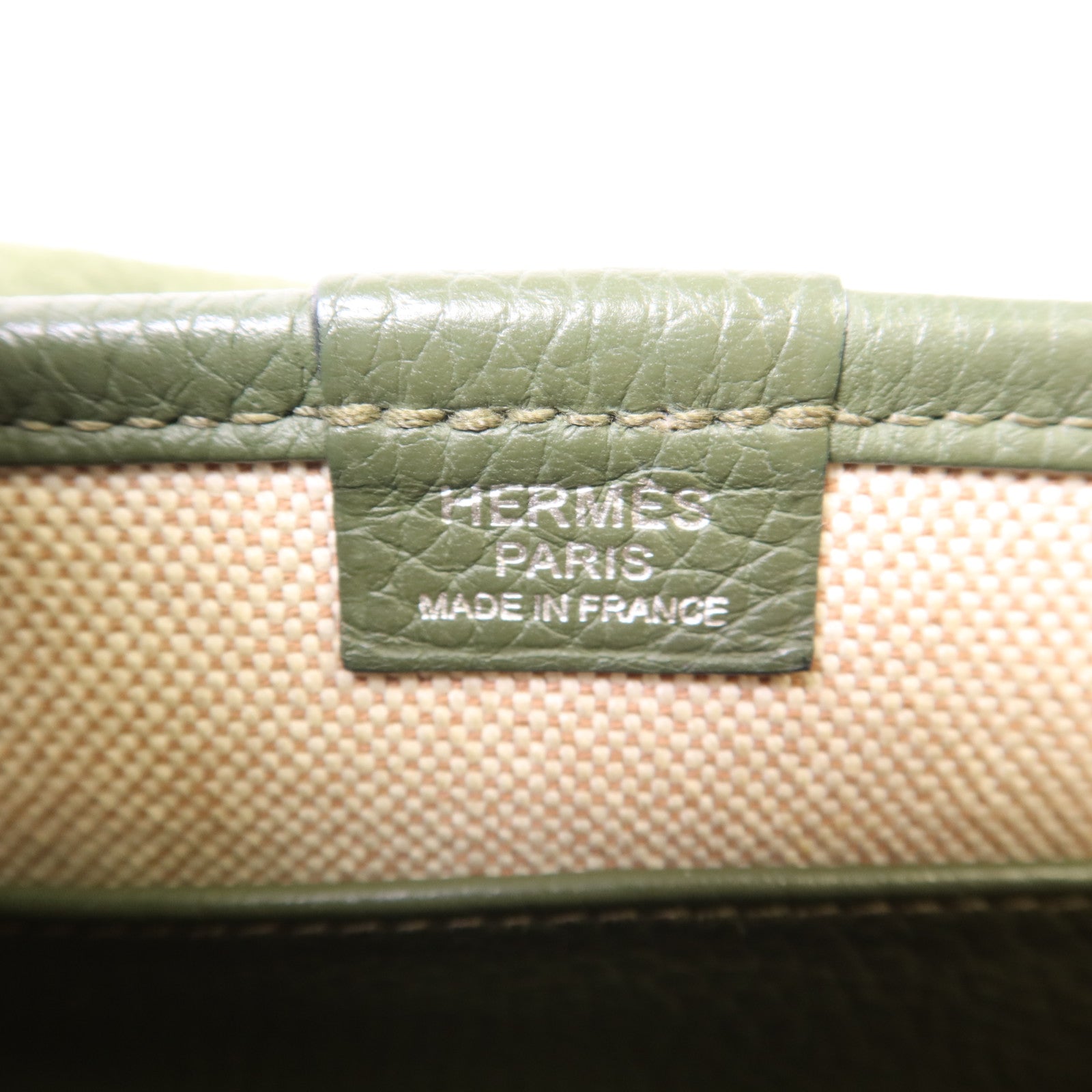 HERMES Clemence皮革Bourlingue金扣肩背袋