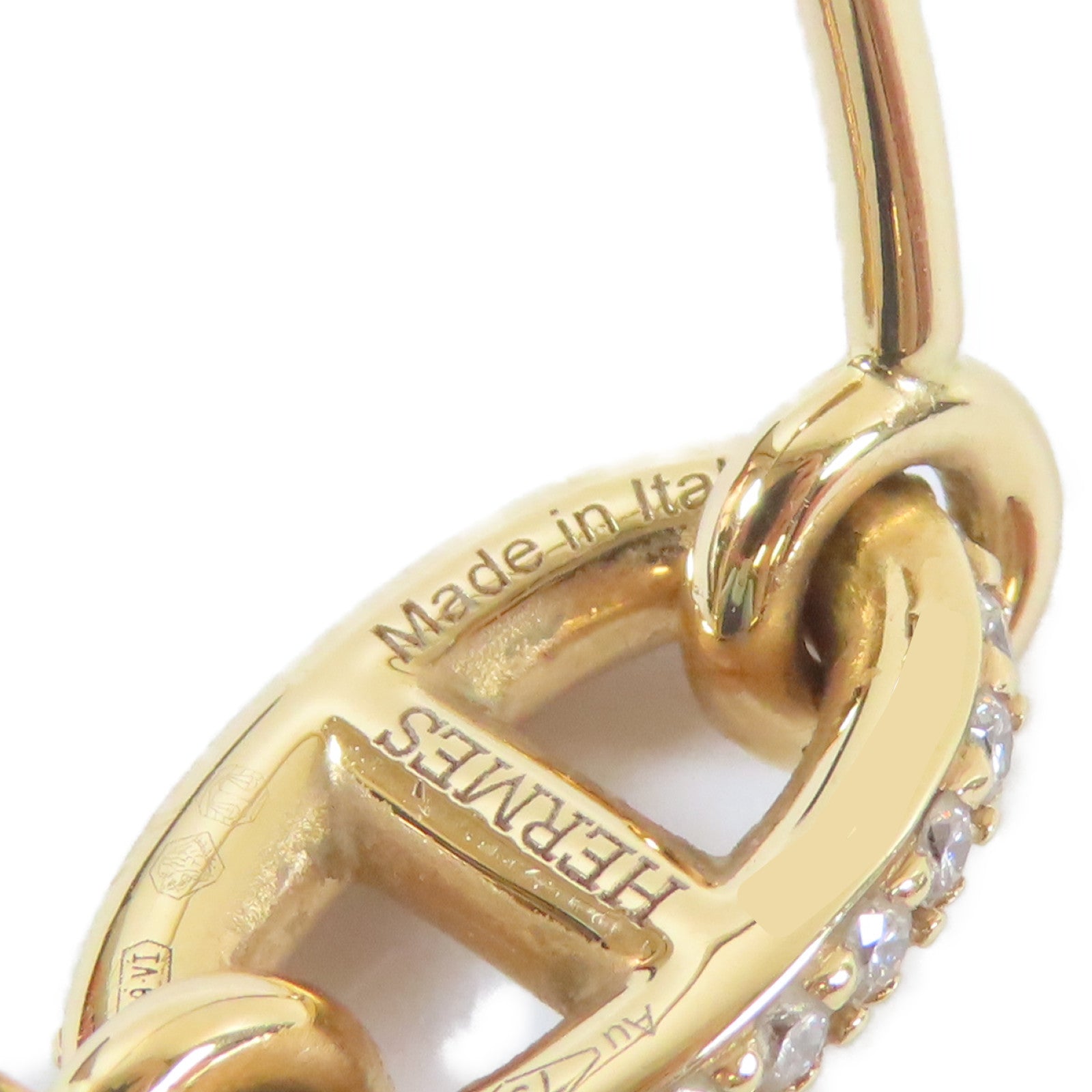 HERMES 18K玫瑰金Farandole Ring0.45ct鑽石戒指Hermes#51/US#5.75