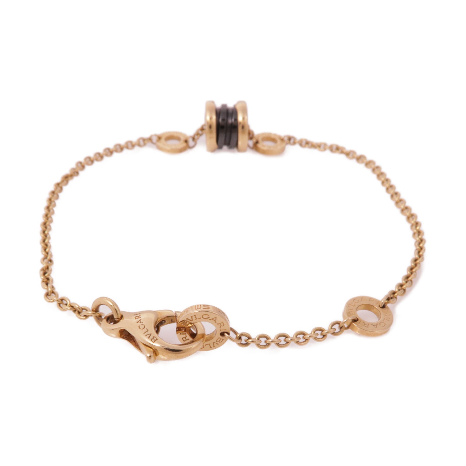 BVLGARI 18K玫瑰金/陶瓷B-zero1 Bracelet手鏈