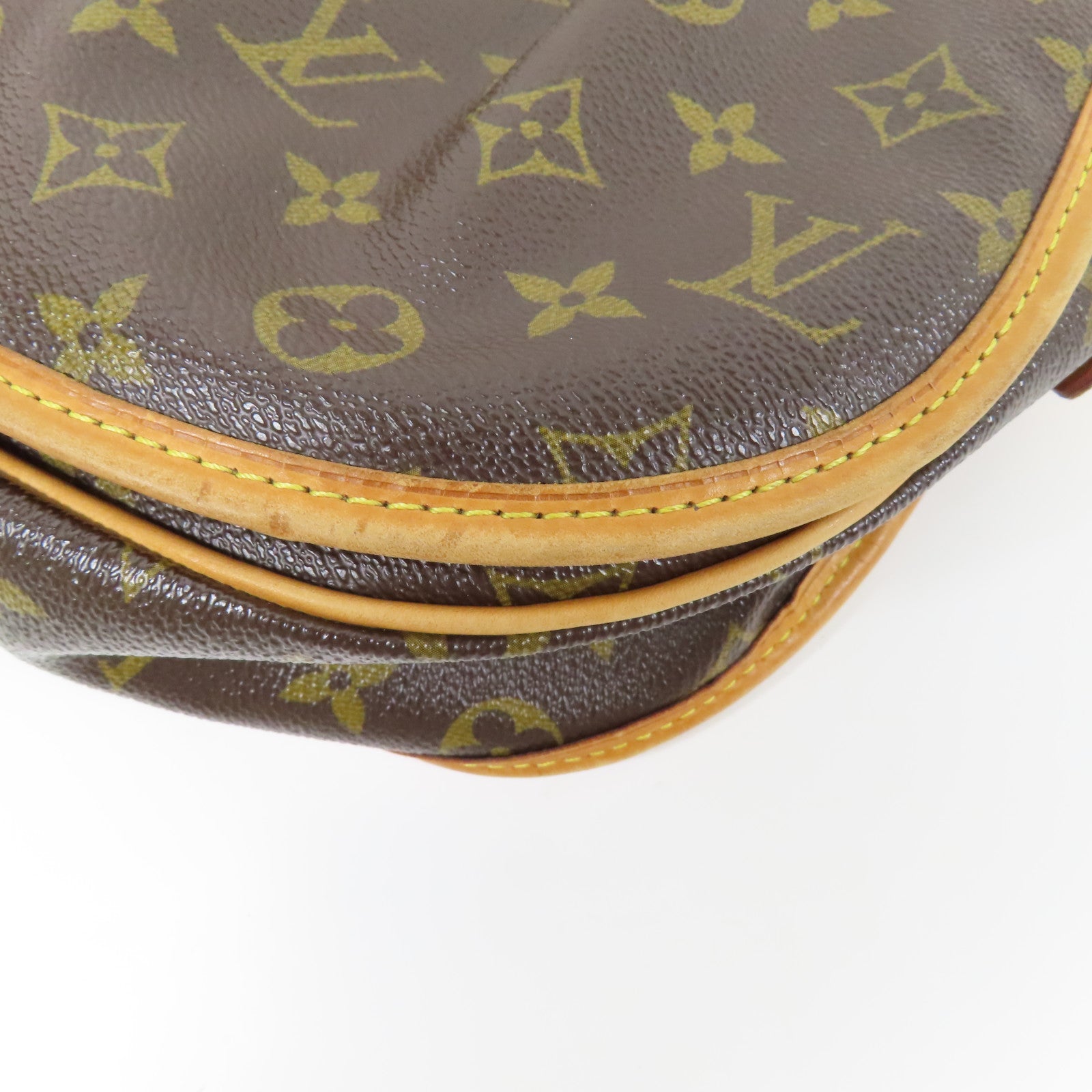 LOUIS VUITTON Monogram Menilmontant金扣肩背袋棕色