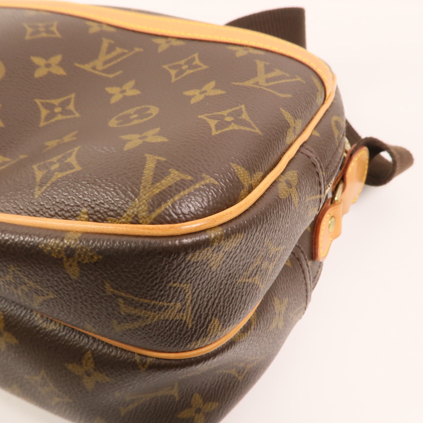 LOUIS VUITTON Monogram Reporter PM金扣肩背袋