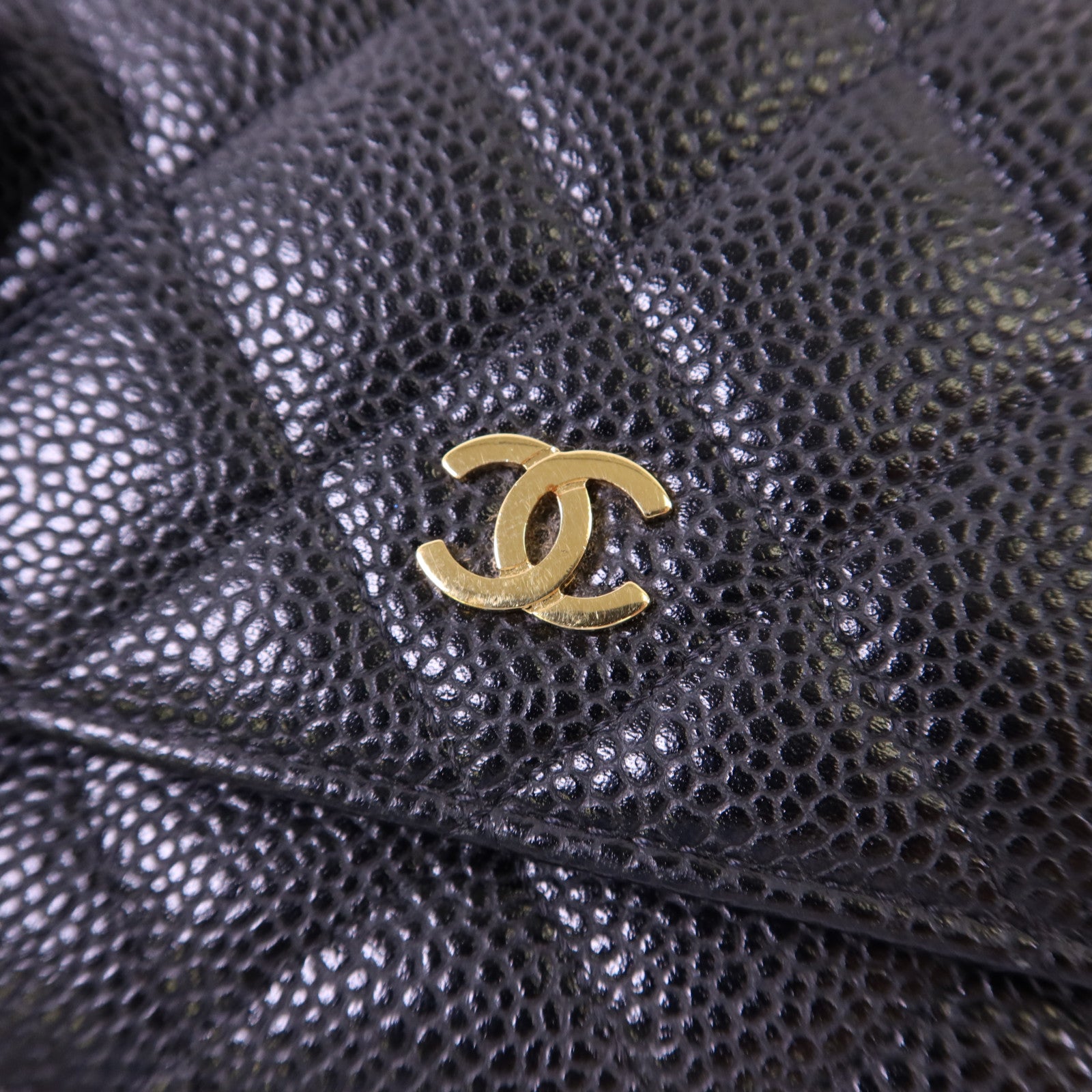 CHANEL 牛皮皮革Wallet On Chain金扣鏈帶肩背袋