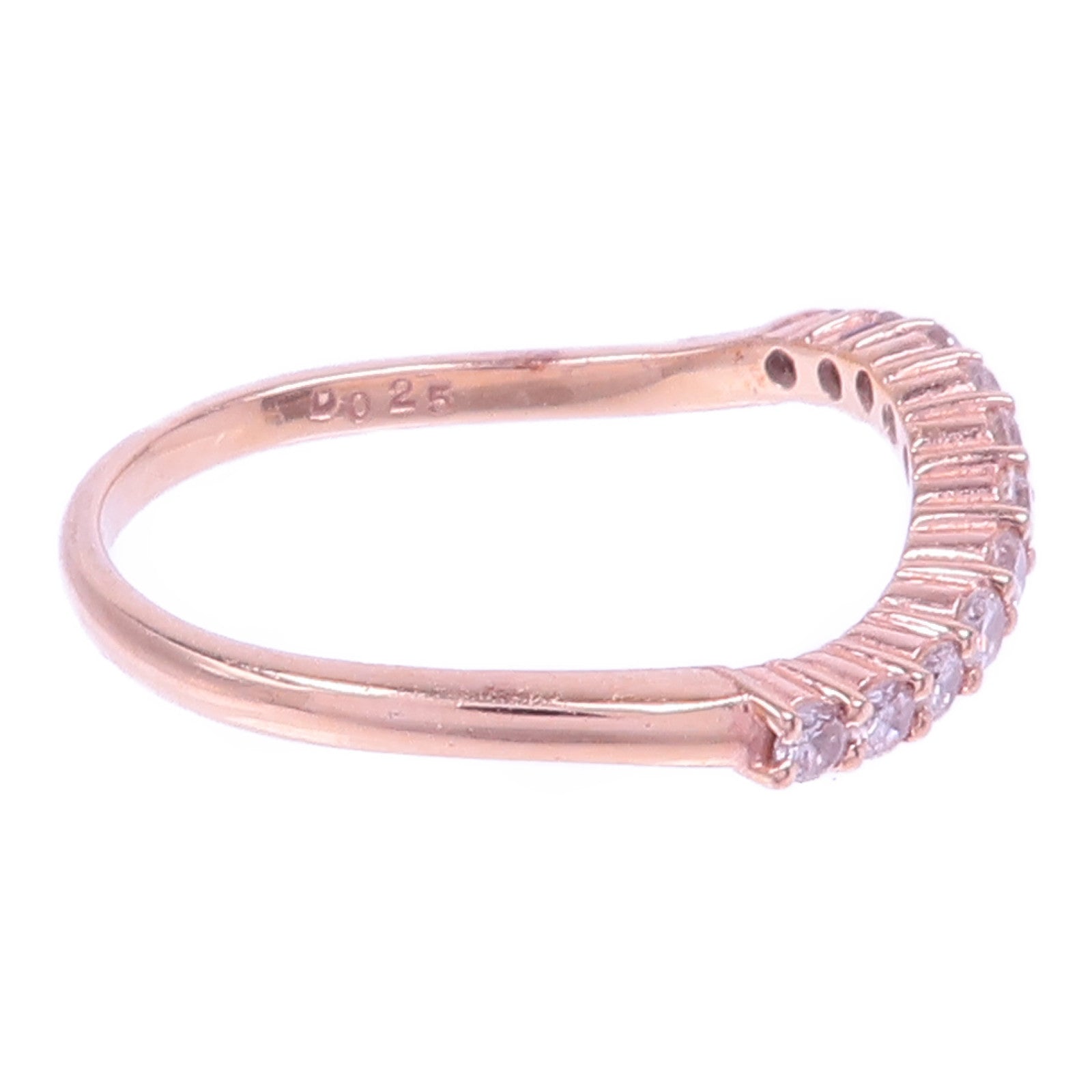 JEWELRY 18K玫瑰金Diamond Ring鑽石戒指US#6.5