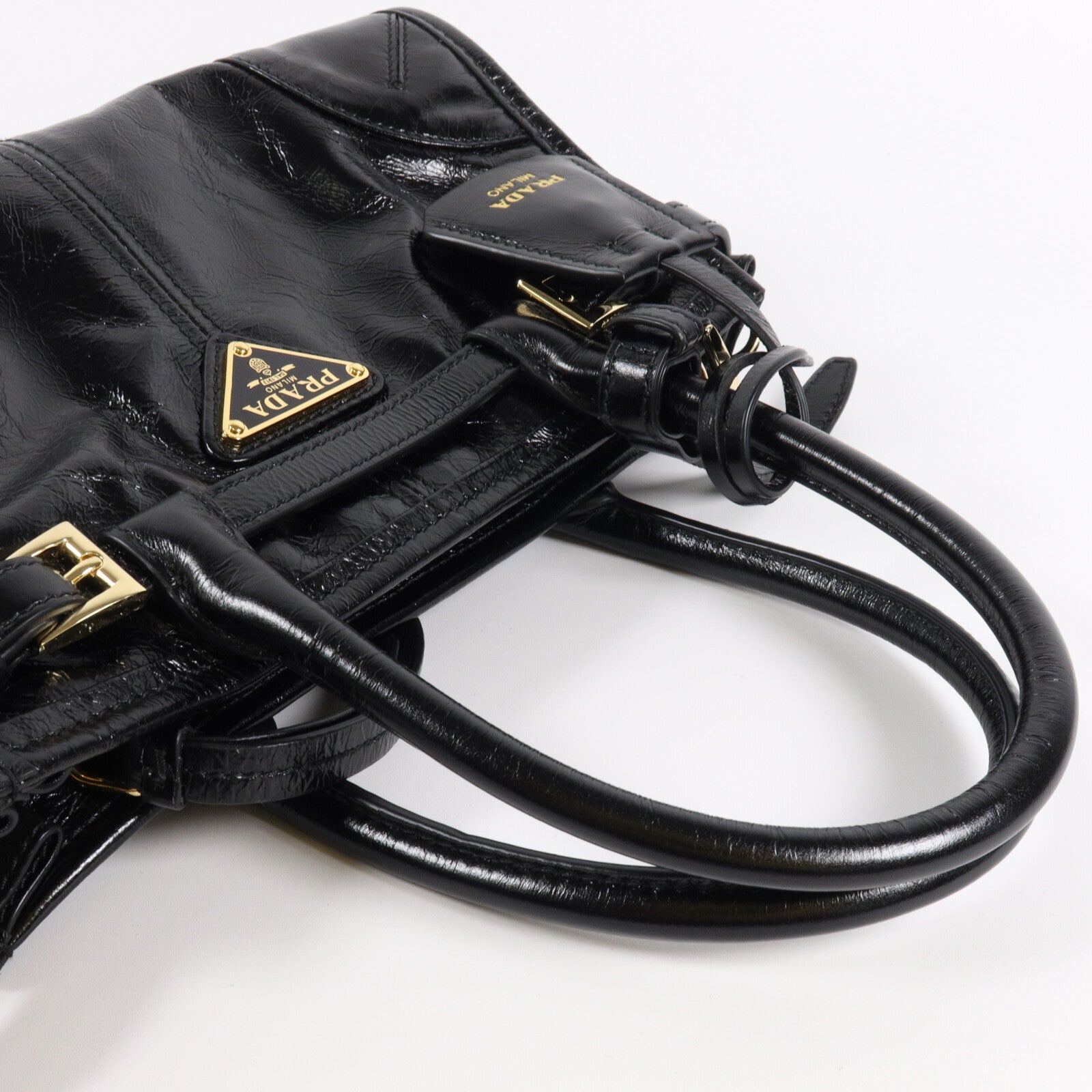 PRADA 牛皮皮革Bonnie Mini手挽肩背兩用袋