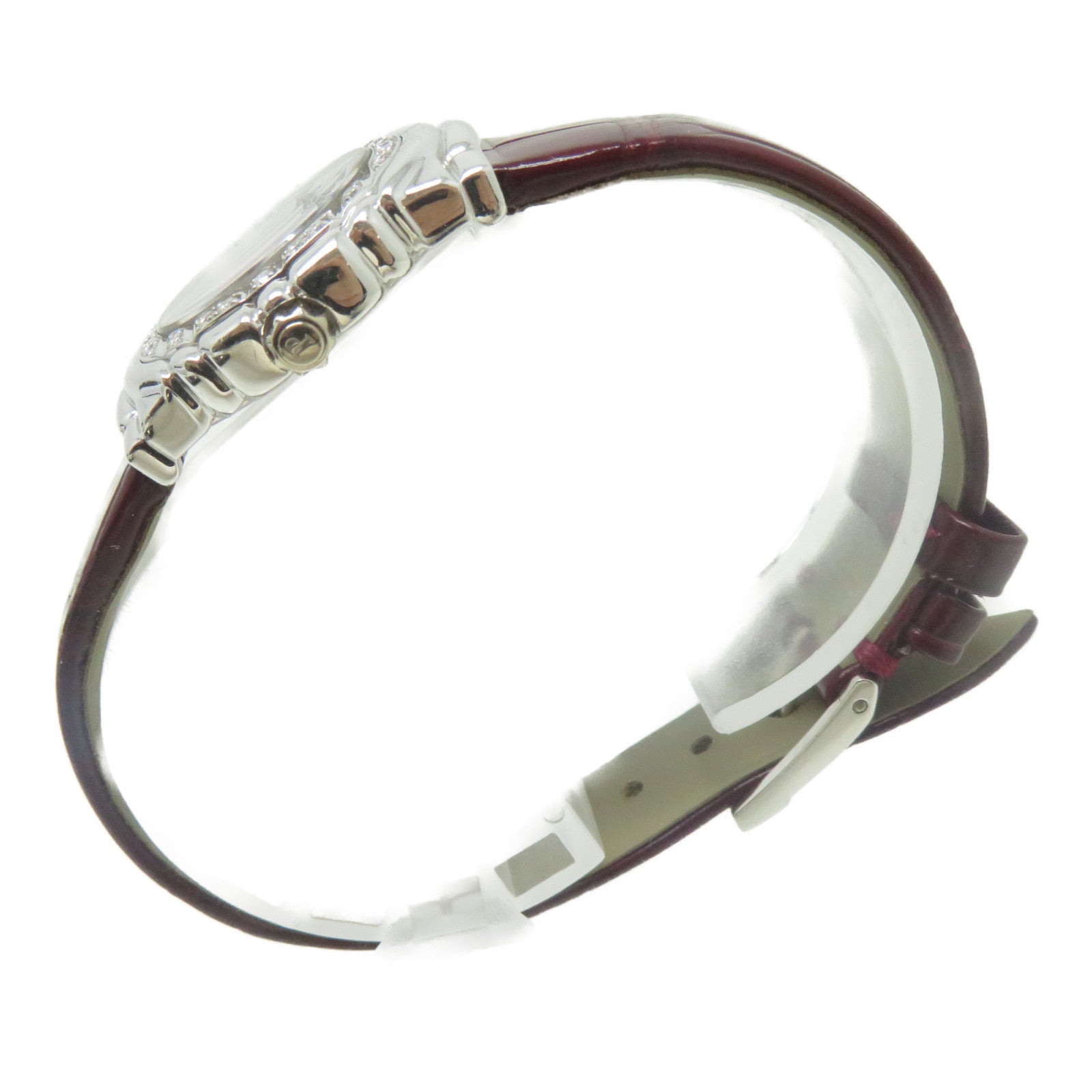 PIAGET 18K白金Tanagra Dia手錶石英機芯銀色