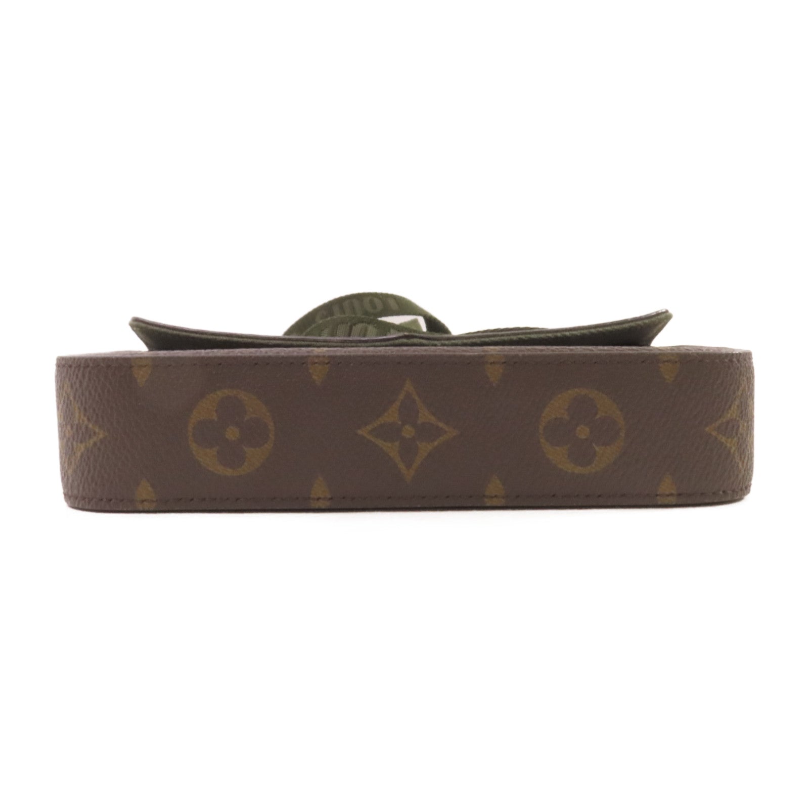 LOUIS VUITTON Monogram Pochette Felicie Pouch Shoulder Bag金扣肩背袋啡色