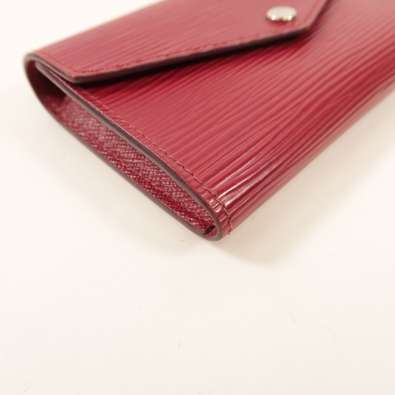 LOUIS VUITTON Epi Key Pouch銀扣鎖匙包