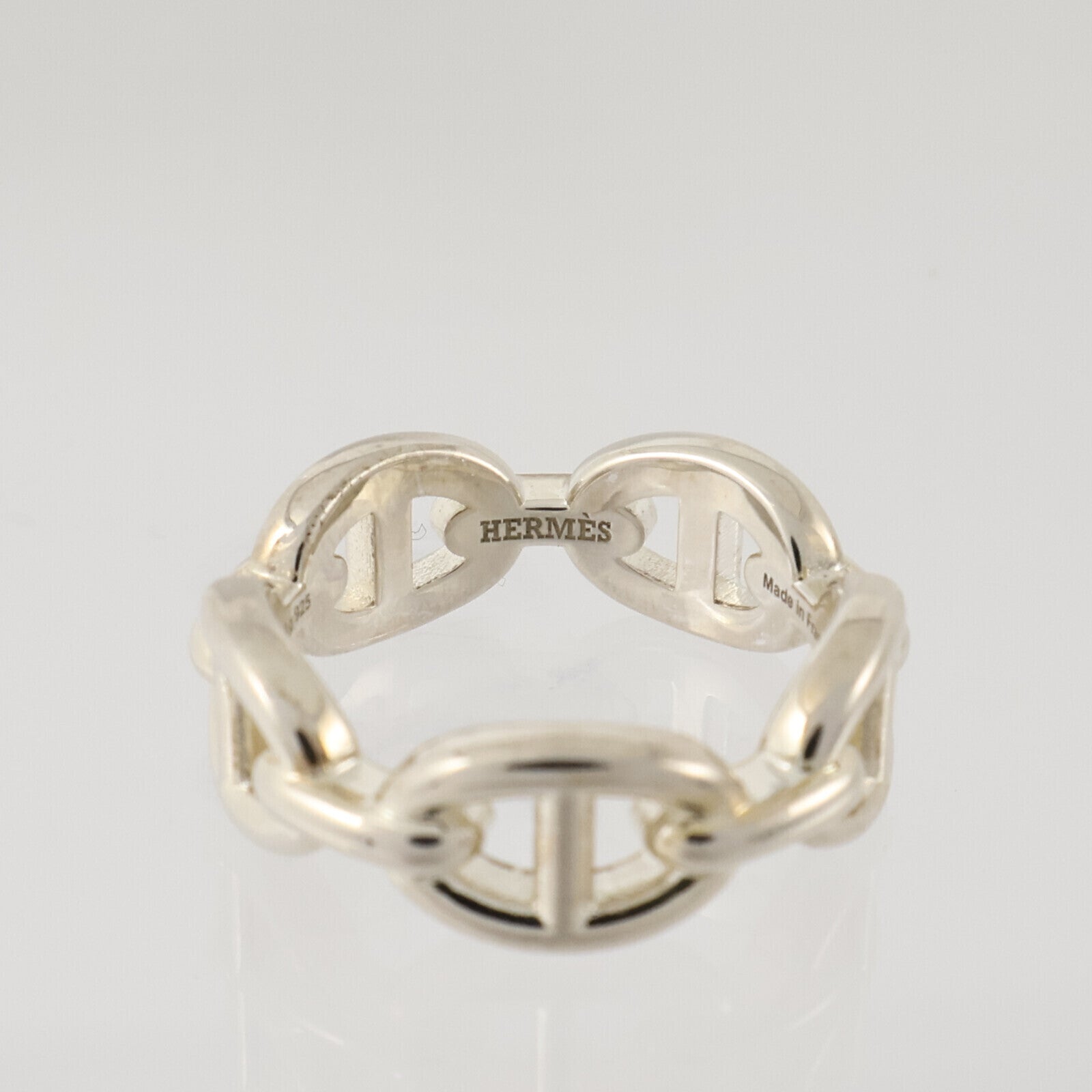 HERMES 925純銀Chaine d'Ancre Enchainee Ring戒指