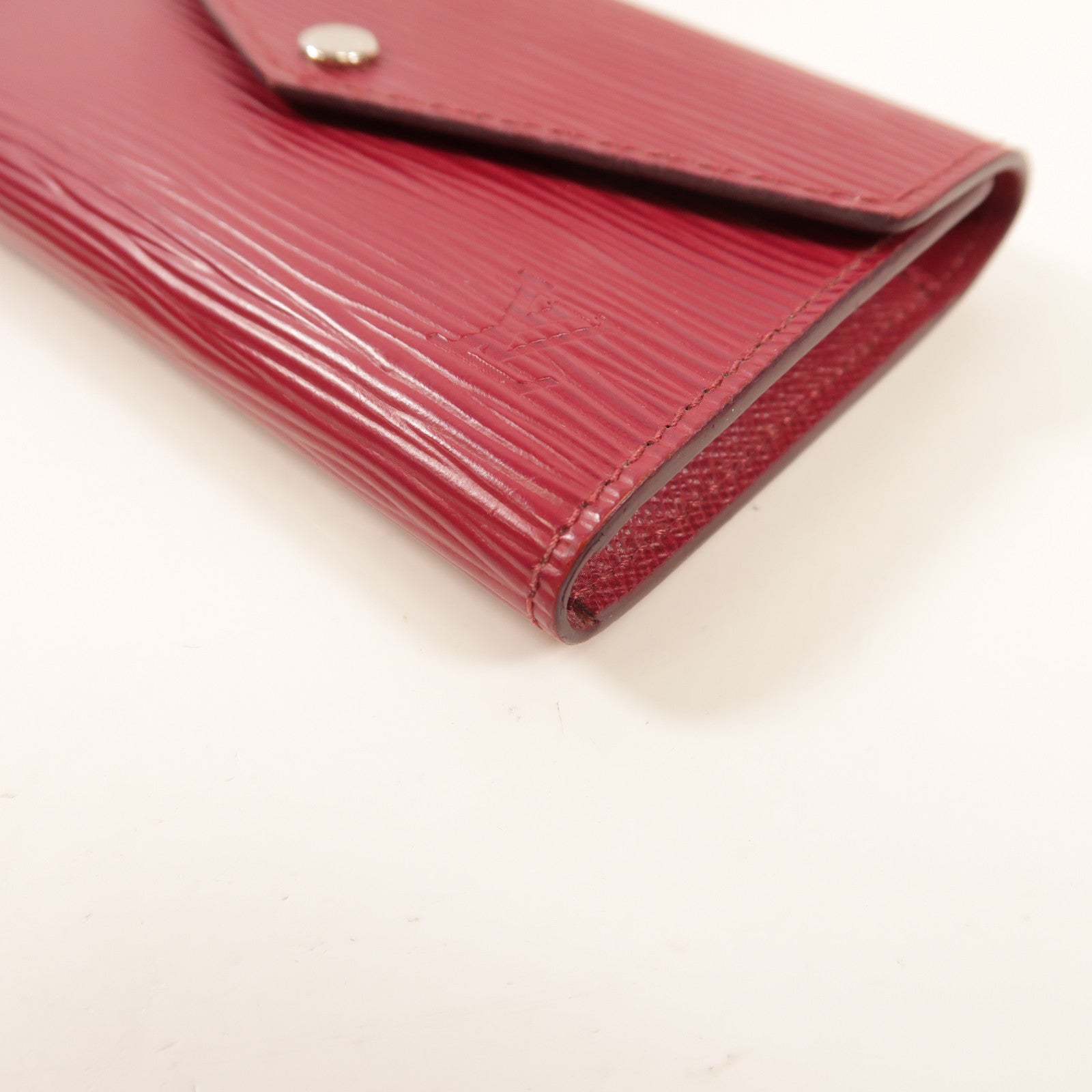 LOUIS VUITTON Epi Key Pouch銀扣鎖匙包