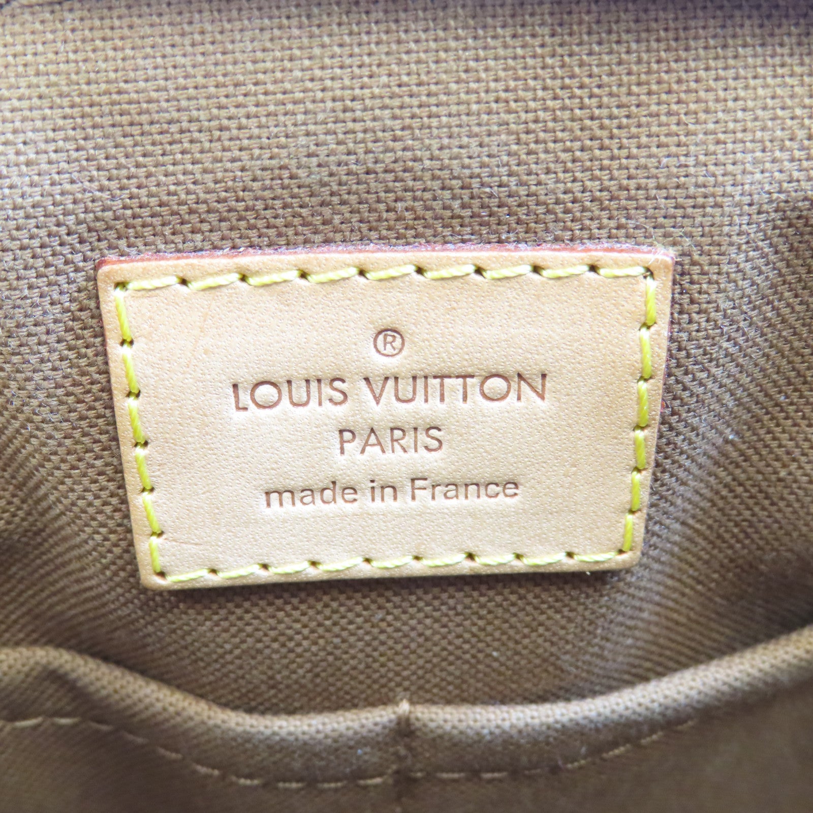 LOUIS VUITTON Monogram Tivoli PM金扣手挽袋棕色